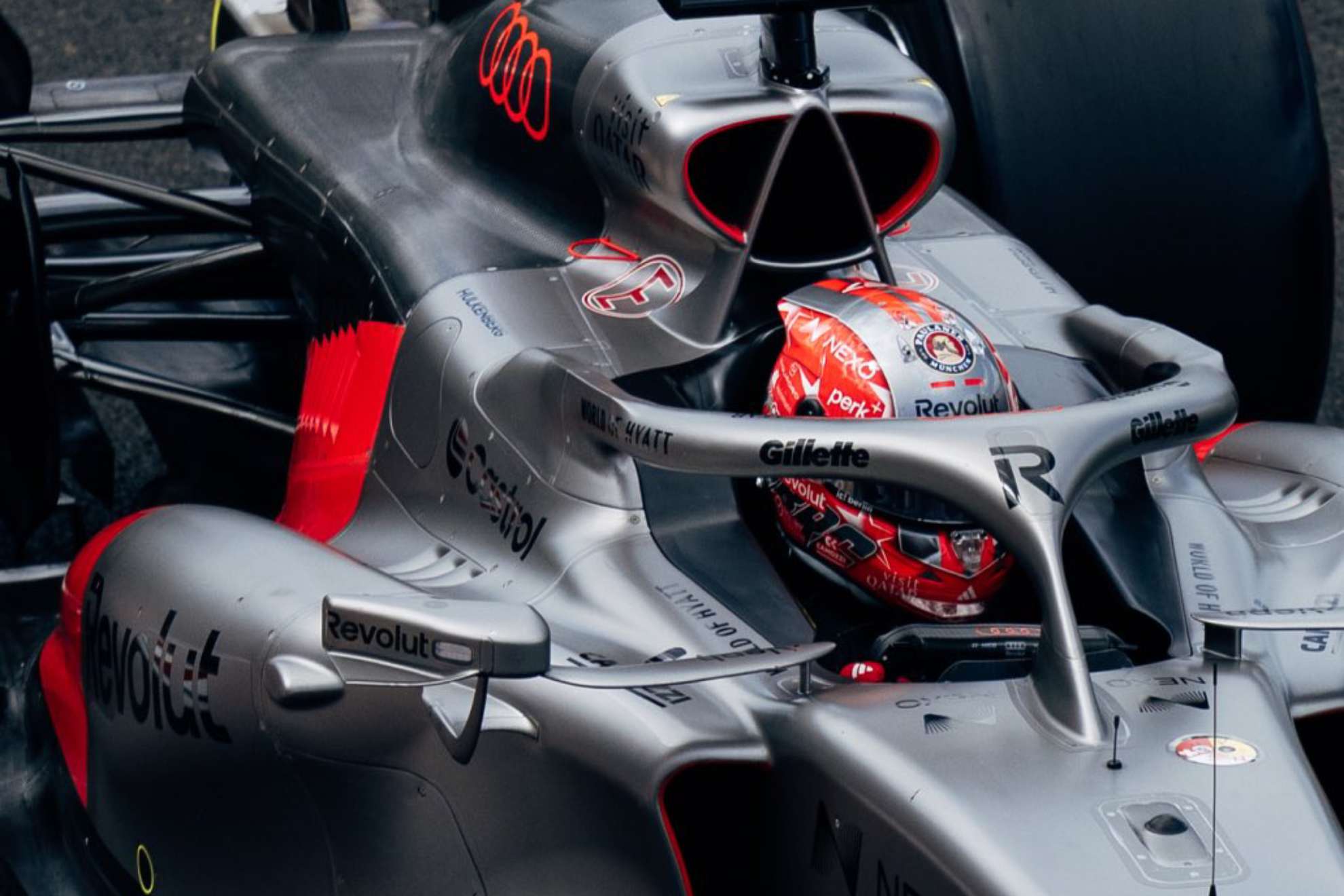 Hulkenberg. con el Audi R26, en el GP de Hungría. Audi F1