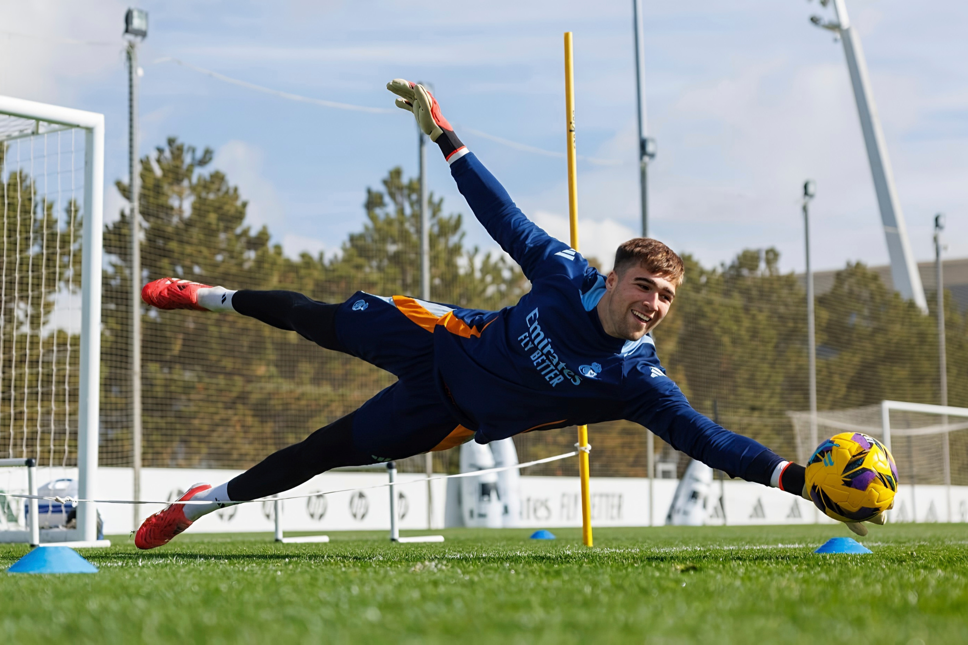 Fran González, en un entrenamiento.