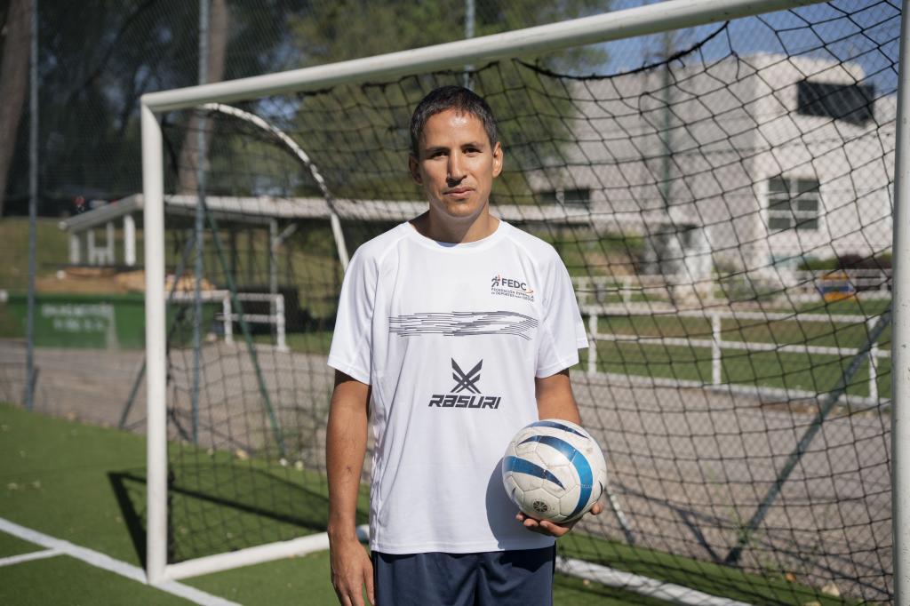 Adolfo Acosta, capitán de la selección española de fútbol-5 para ciegos.