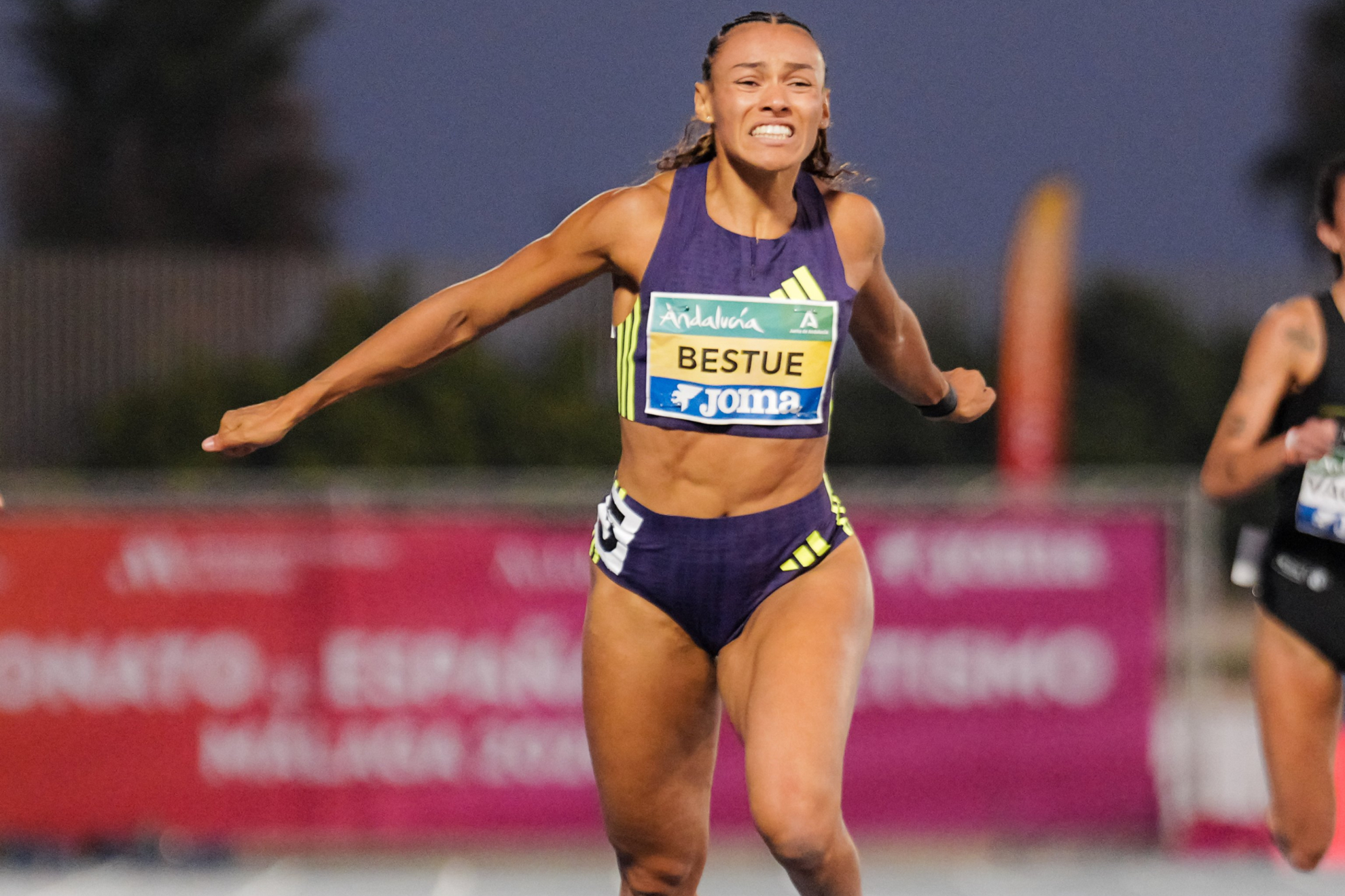 Jaël Bestué en la final de los 200 del Campeonato de España disputado en Málaga. RFEA/SPORTMEDIA