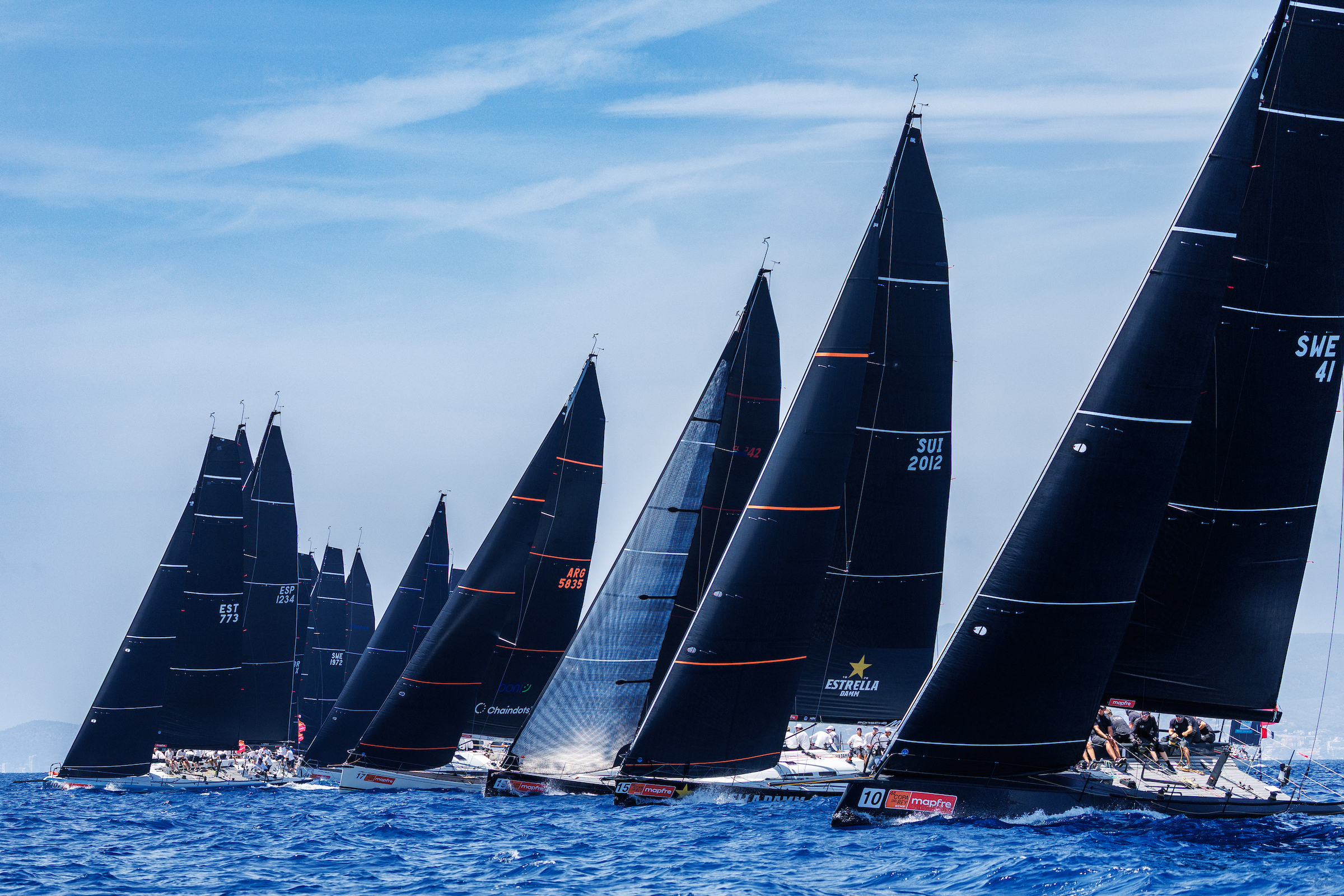 Entrenamionto de la clase clase Sail Racing ORC A. Nico Martinez / Copa del Rey Mapfre