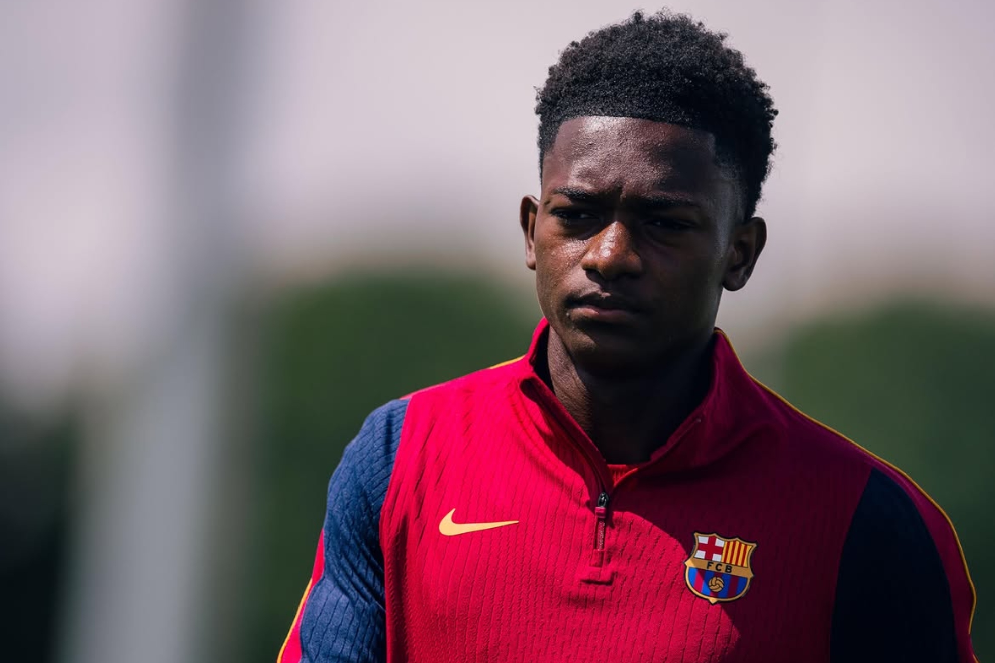 Jesse Bisiwu, con la camiseta del Barcelona.