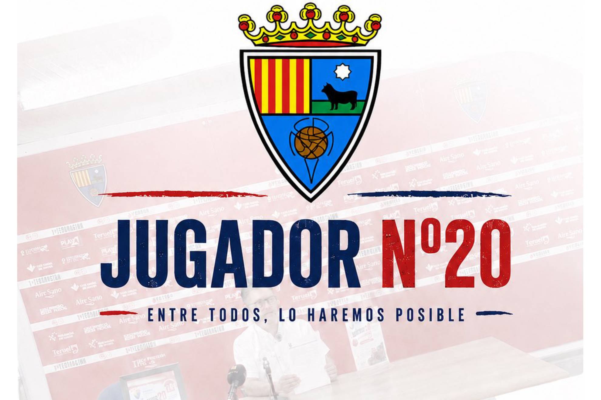 El post del Teruel con el lema: "El jugador 20 lo fichas tú"