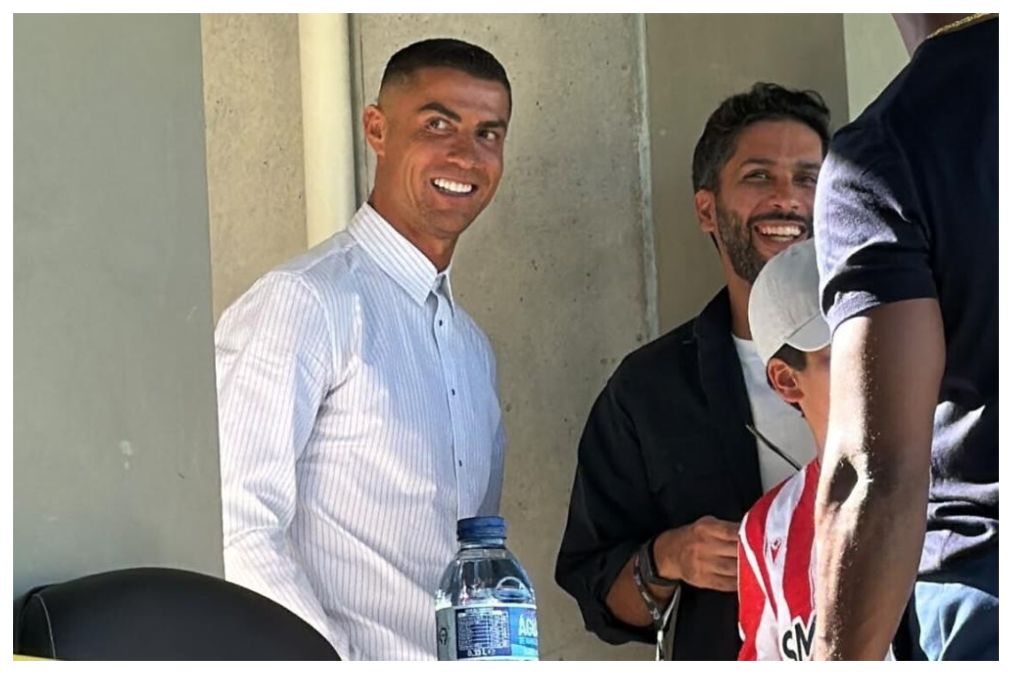 Un sonriente Cristiano con Mohamed Al Khereiji, propietario mayoritario de la UD