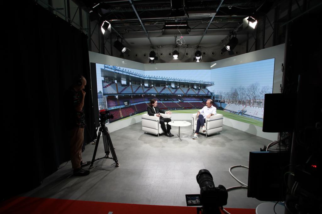 Un momento de la entrevista en MARCA