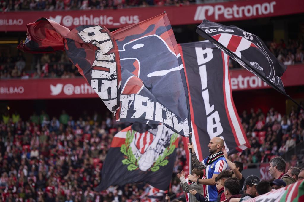Aficionados del Athletic Club en San Mamés