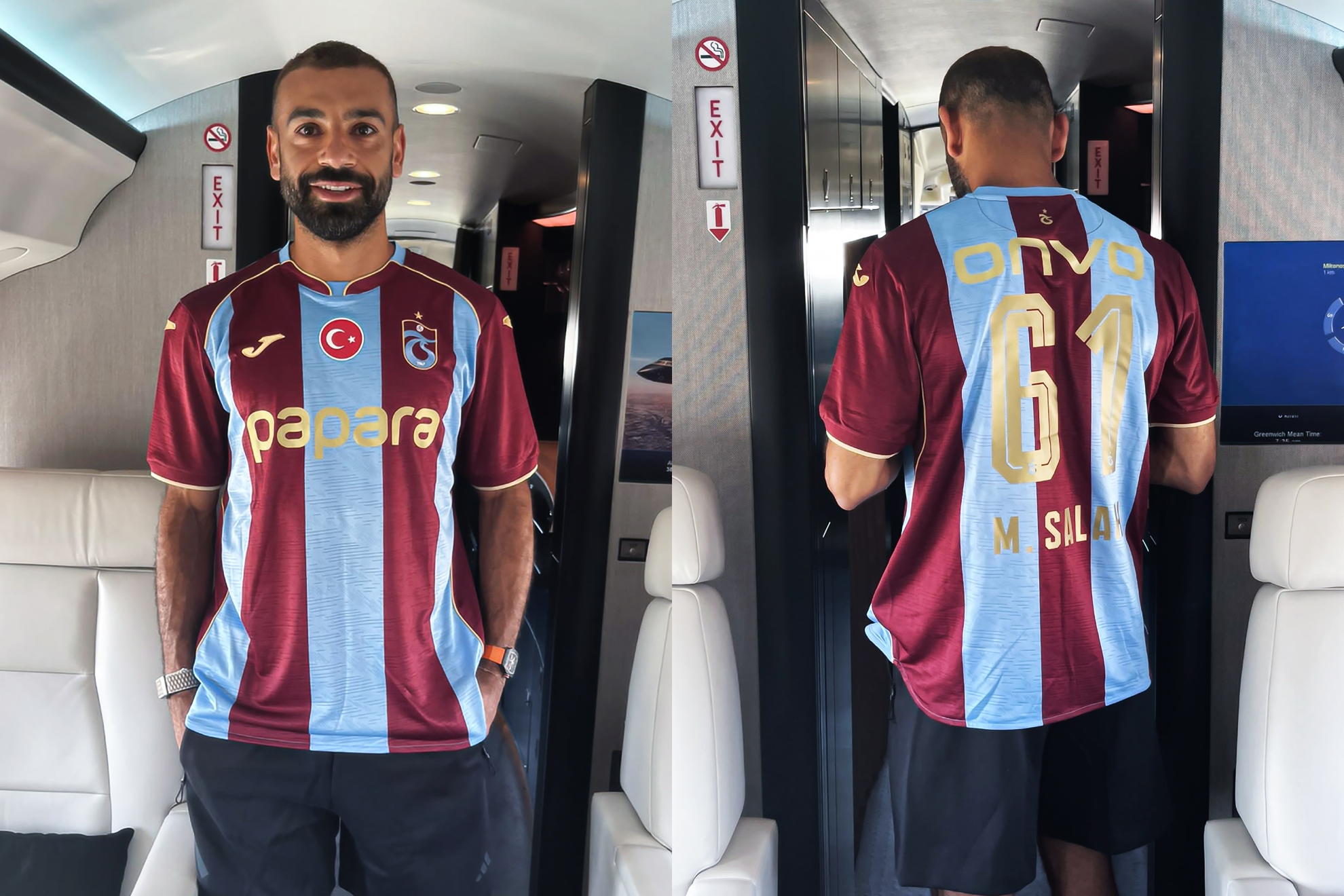 Mohamed Salah con la camiseta del Trabzonspor