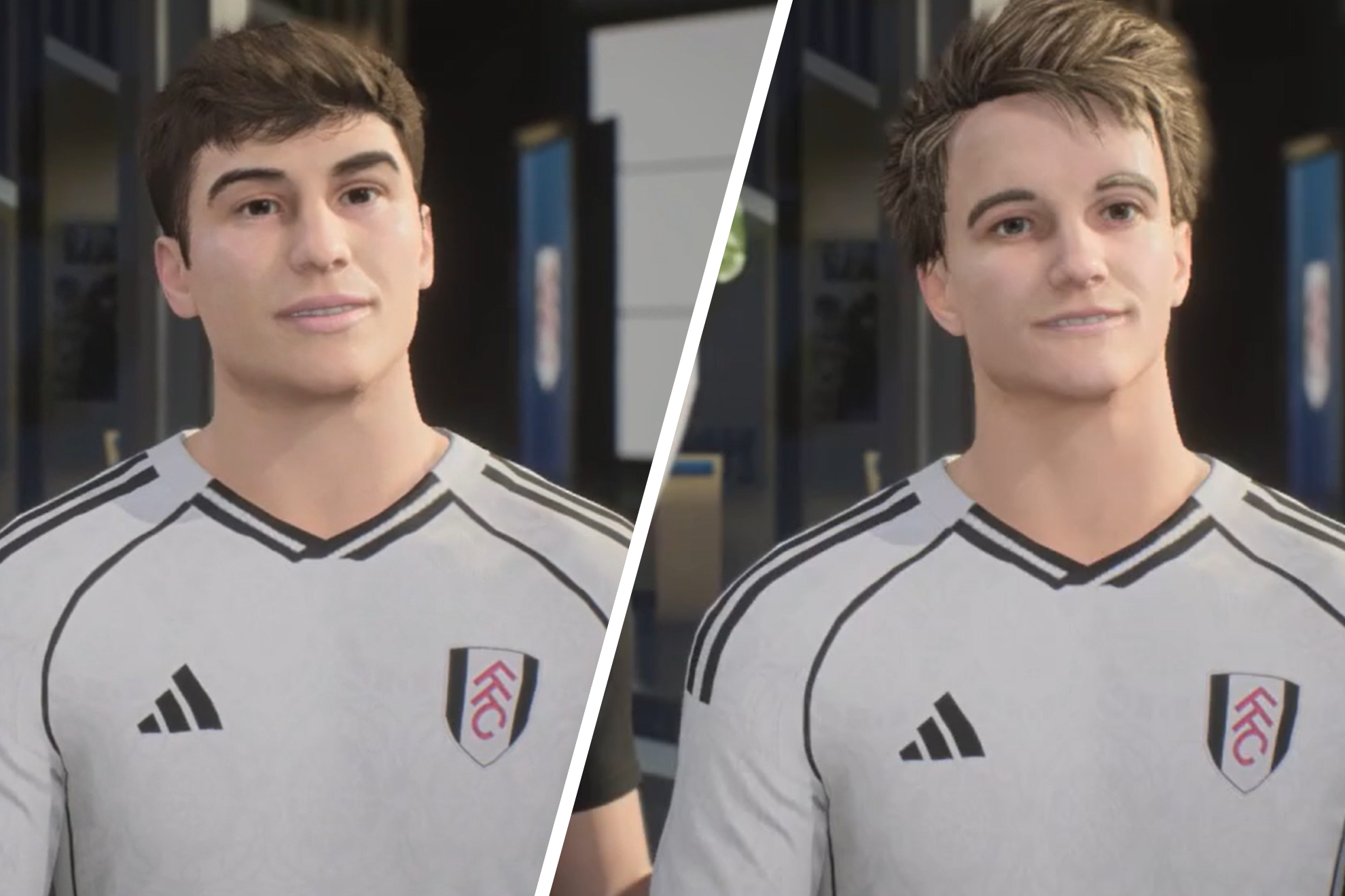 Gonzalo García y César Palacios, con la camiseta del Fulham en FC26