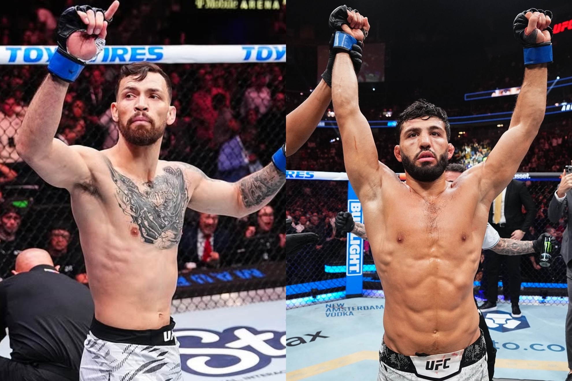 Montaje fotográfico de Mauricio Ruffy y Arman Tsarukyan. UFC.