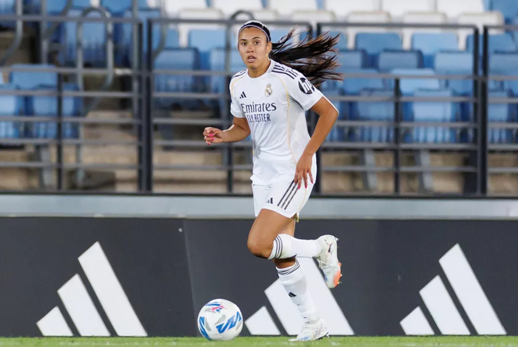 Antonia Silva, durante un partido con el Real Madrid. Real Madrid.