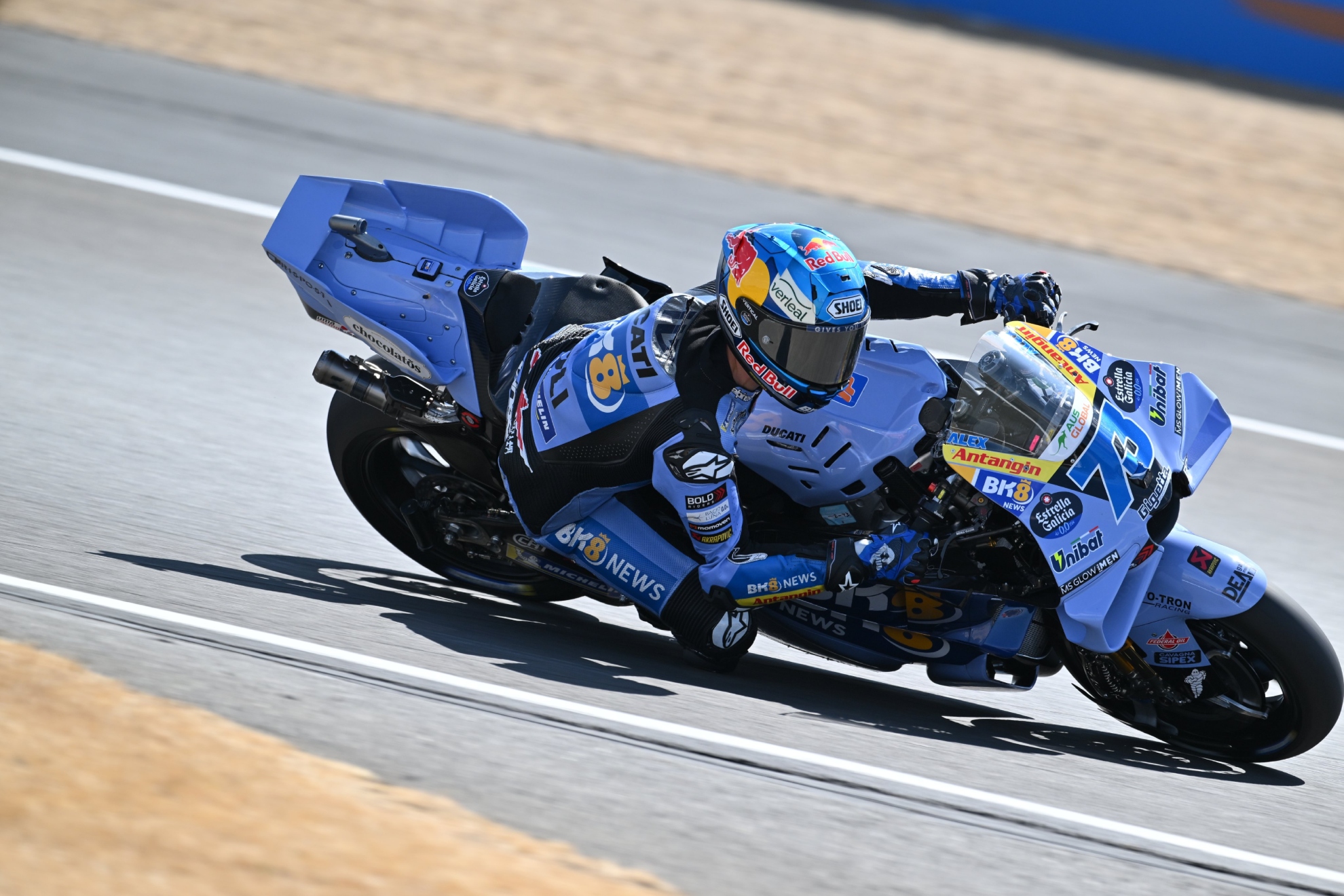 Álex Márquez, hoy en Silverstone. MICHELIN