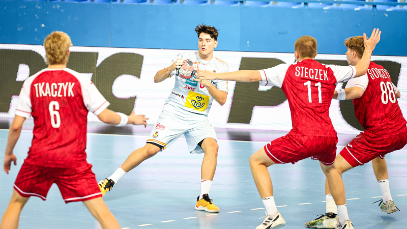 Los hispanos sub18 de balomano en el Europeo