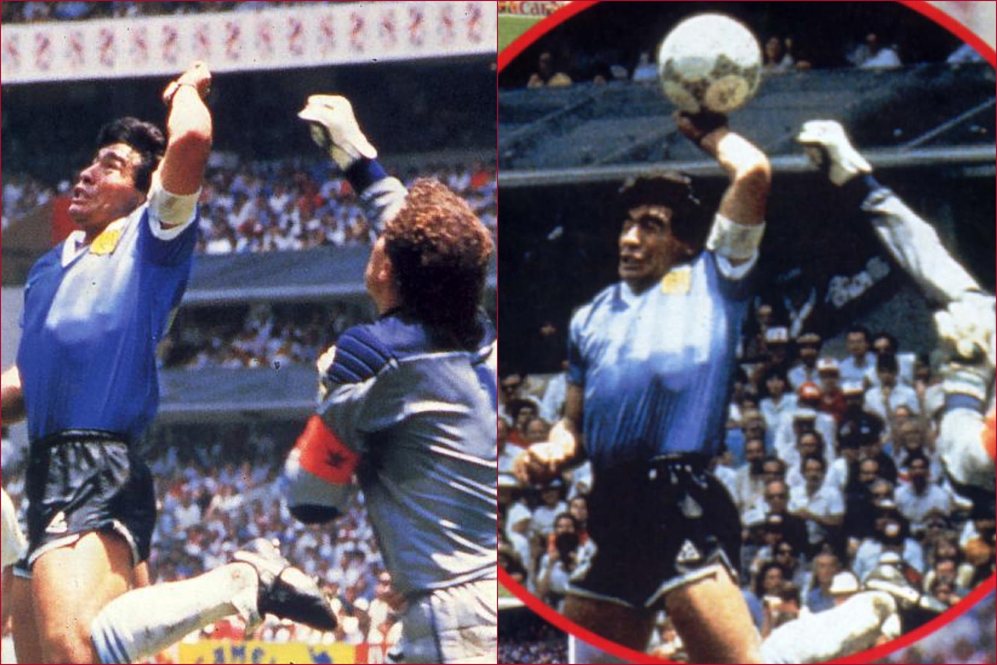 El gol de Maradona de la 'mano de Dios'