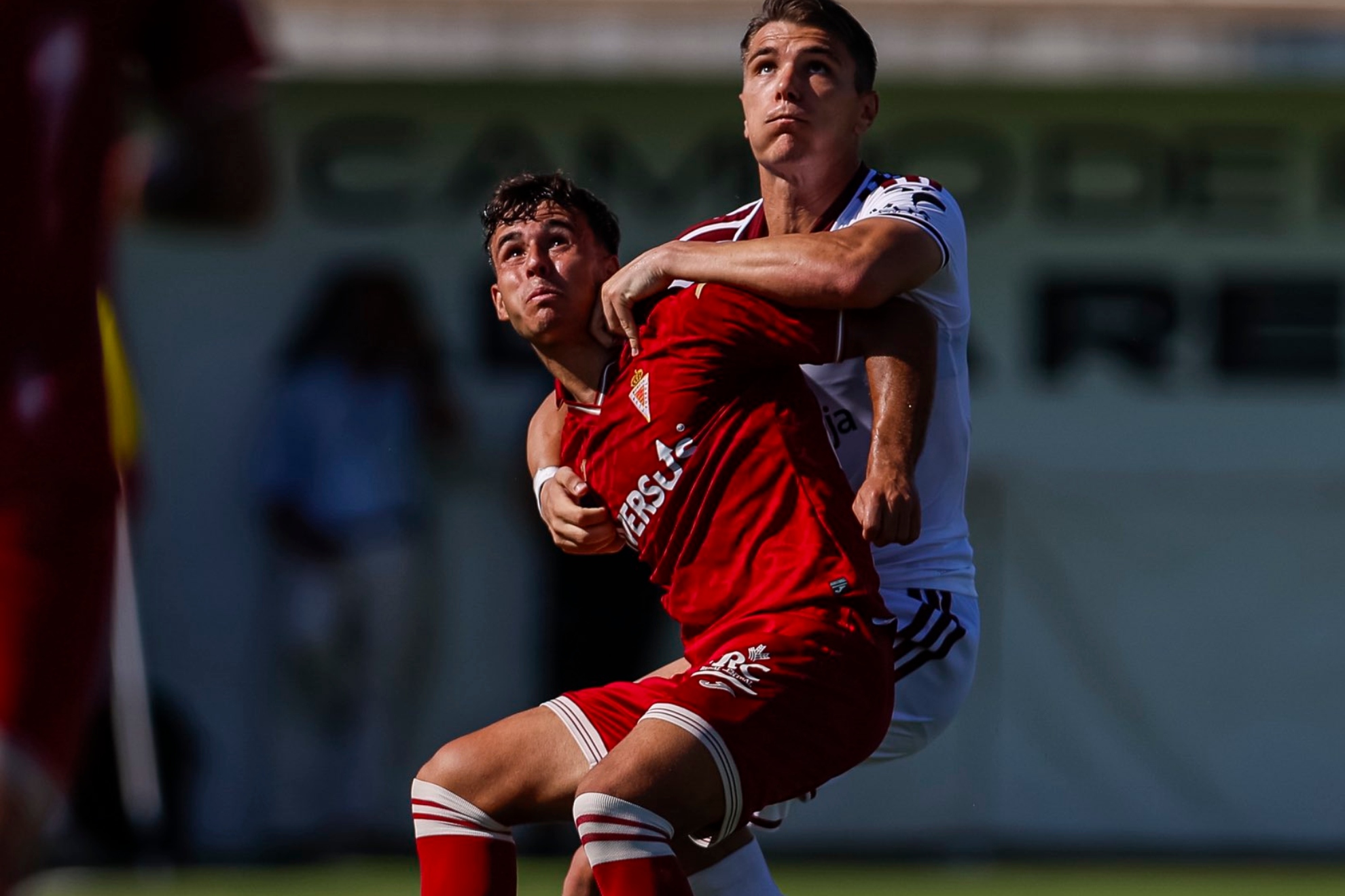 Momento del partido entre Albacete y Real Murcia. ALBACETE BP.