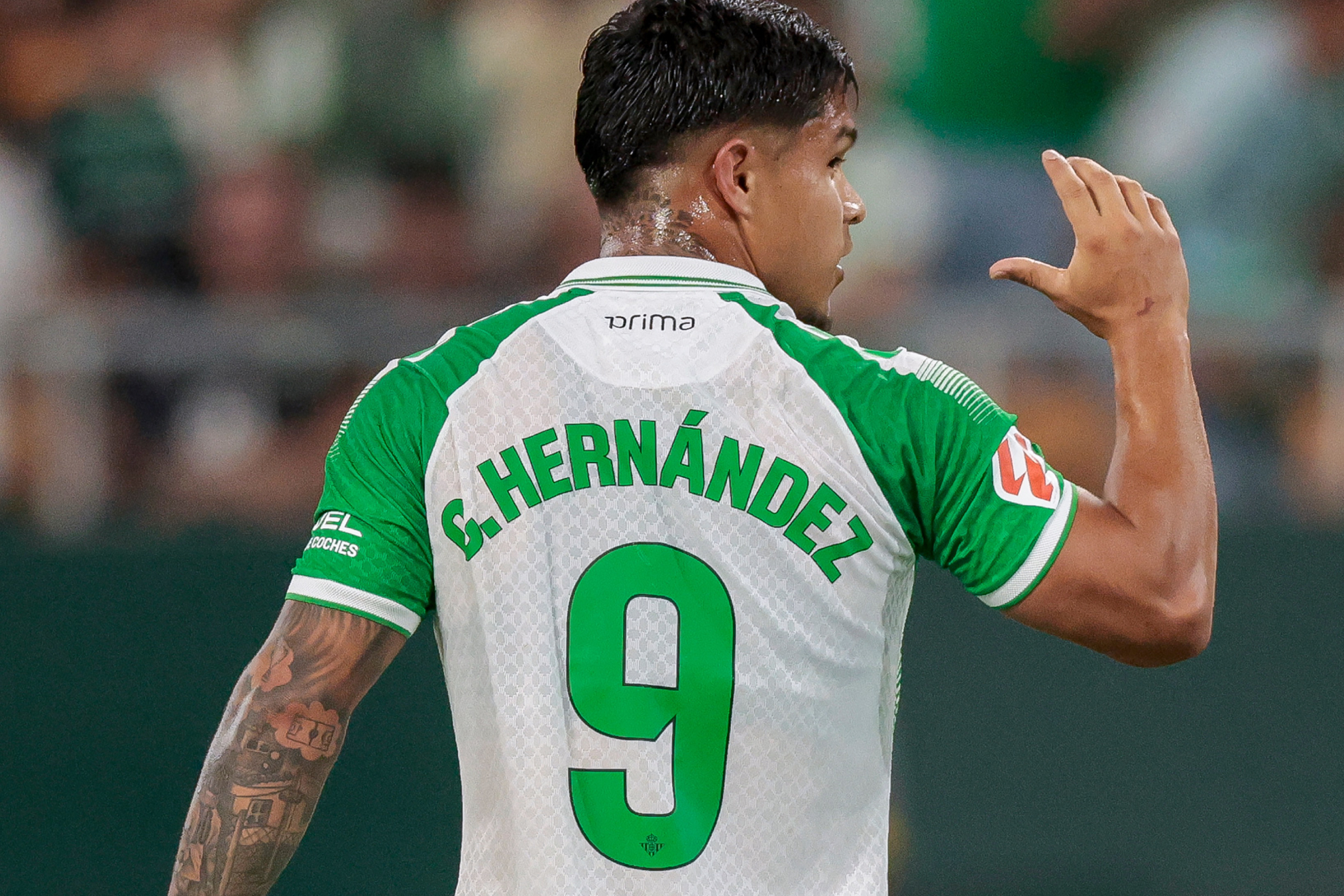 Cucho Hernández, en el partido frente al Bournemouth REAL BETIS
