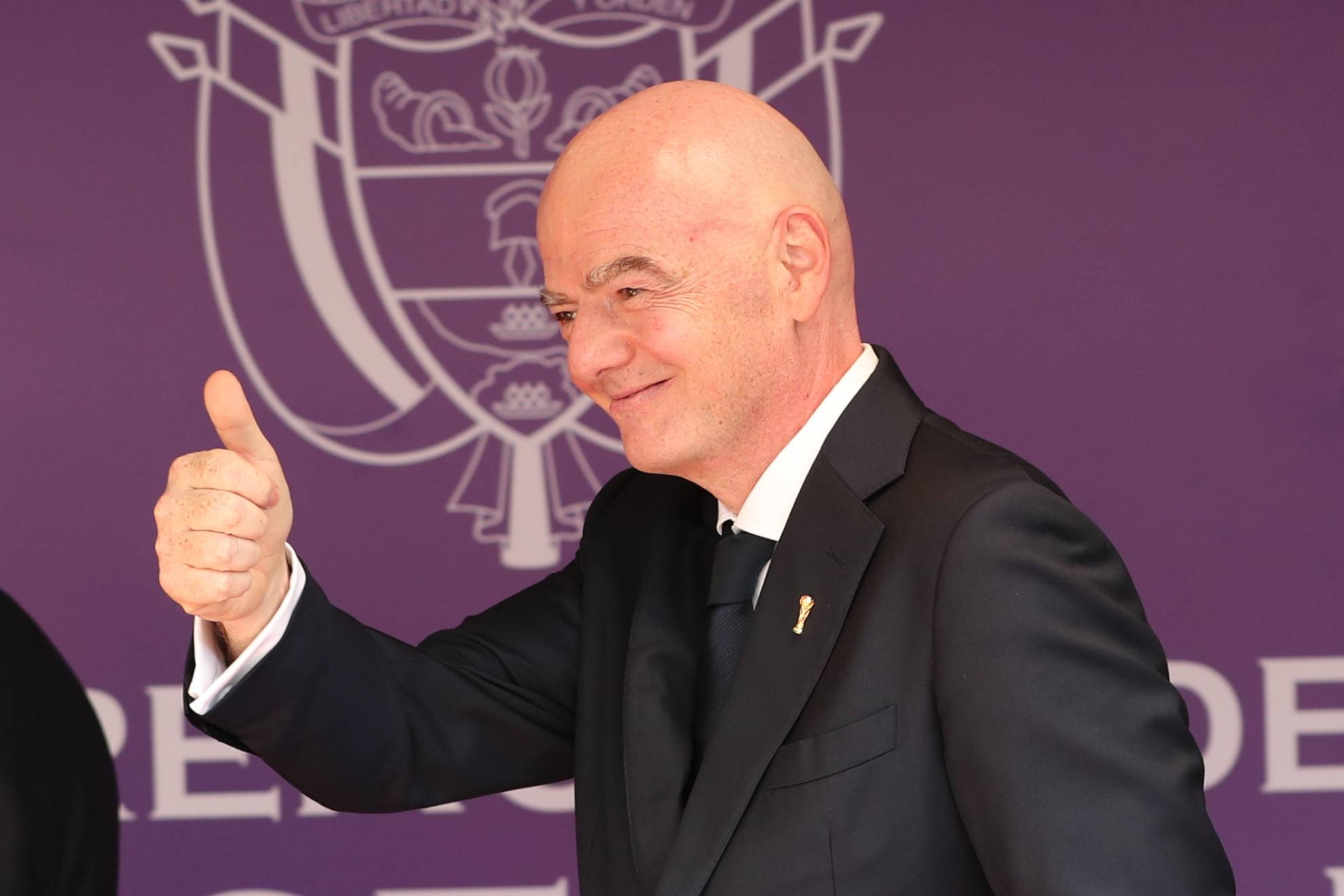 Gianni Infantino durante un acto. LAPRESSE