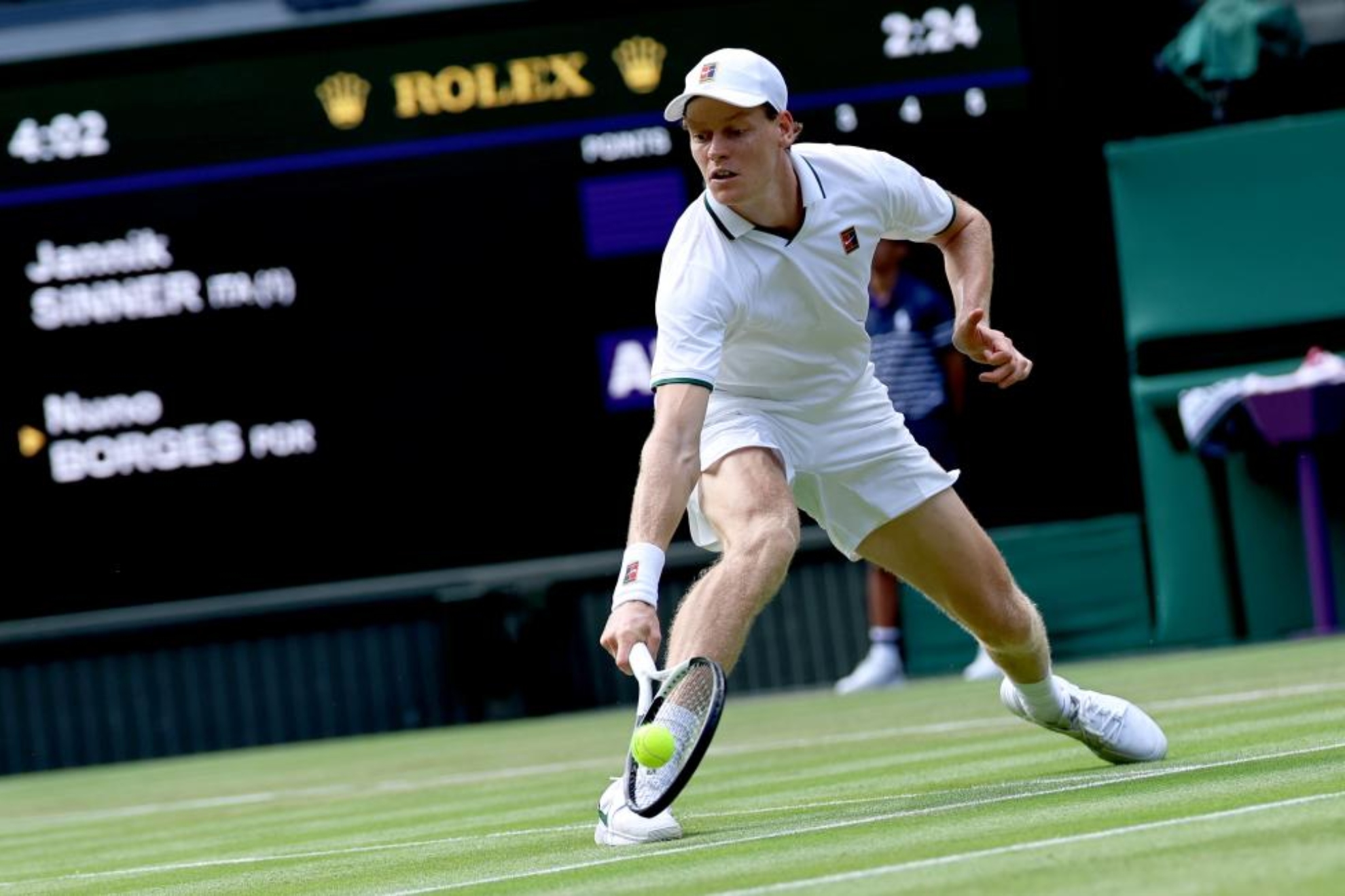 Jannik Sinner, durante el pasado torneo de Wimbledon. Neil Hall