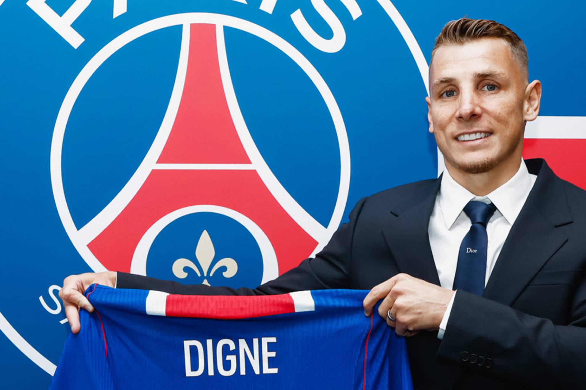Lucas Digne, nuevo jugador del PSG. PSG