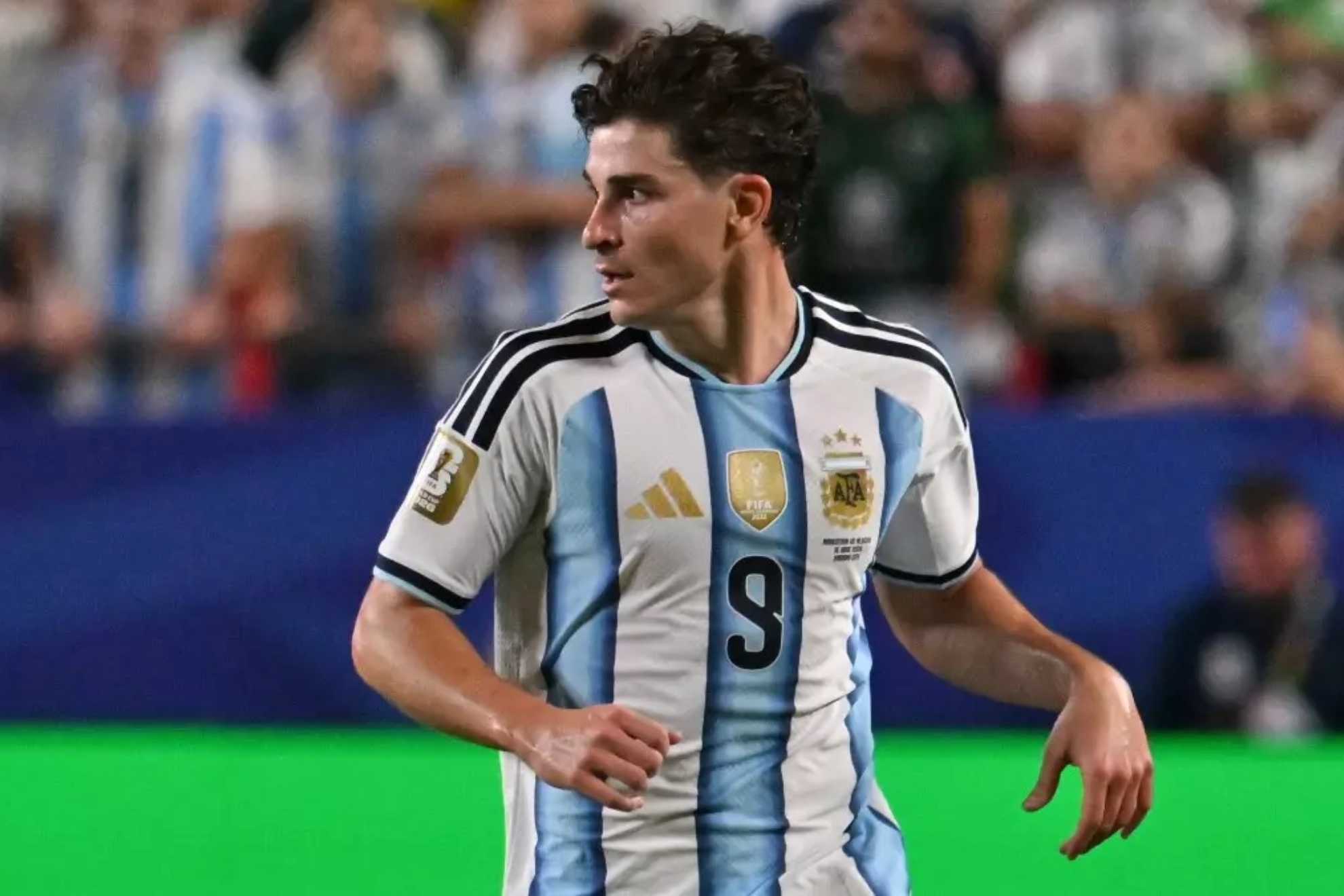Julián Álvarez, durante el pasado Mundial