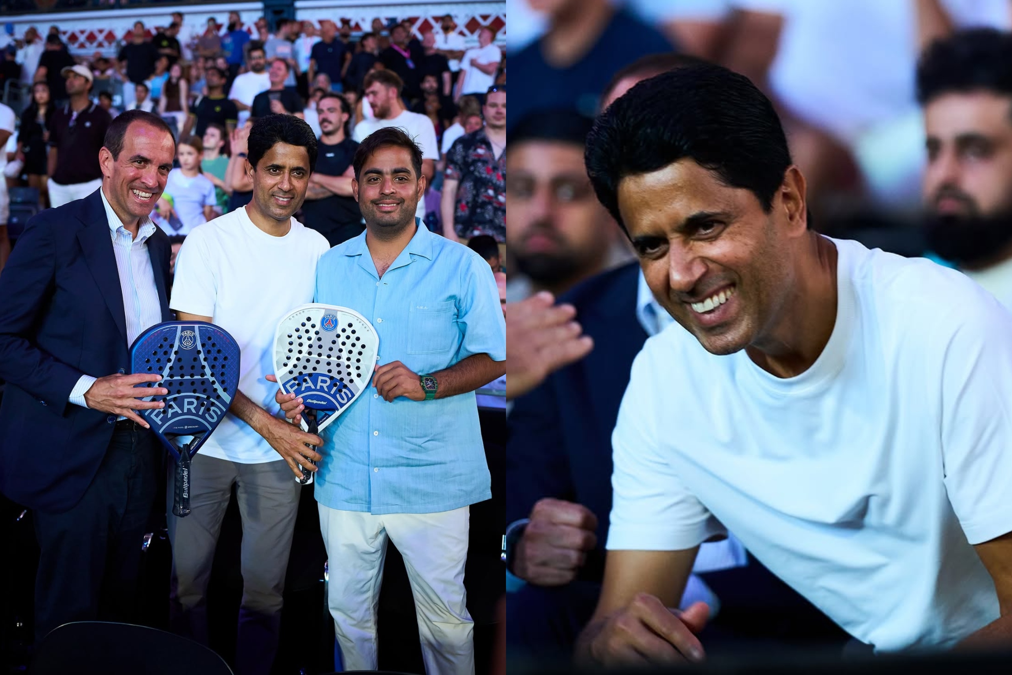 Nasser Al-Khelaifi, presente en Londres disfrutando del pádel PREMIER PADEL
