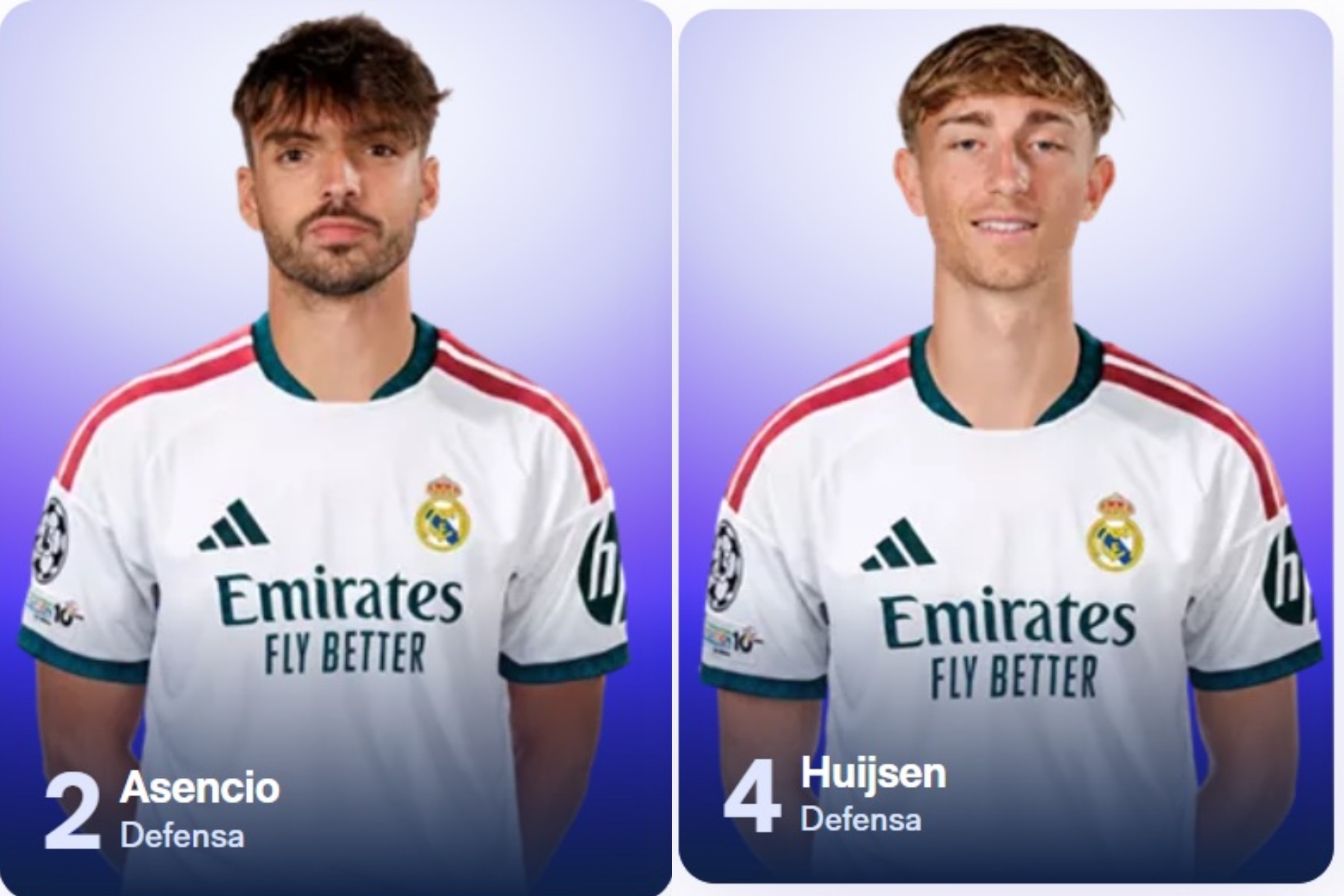 Asenscio y Huijsen también cambian de dorsal