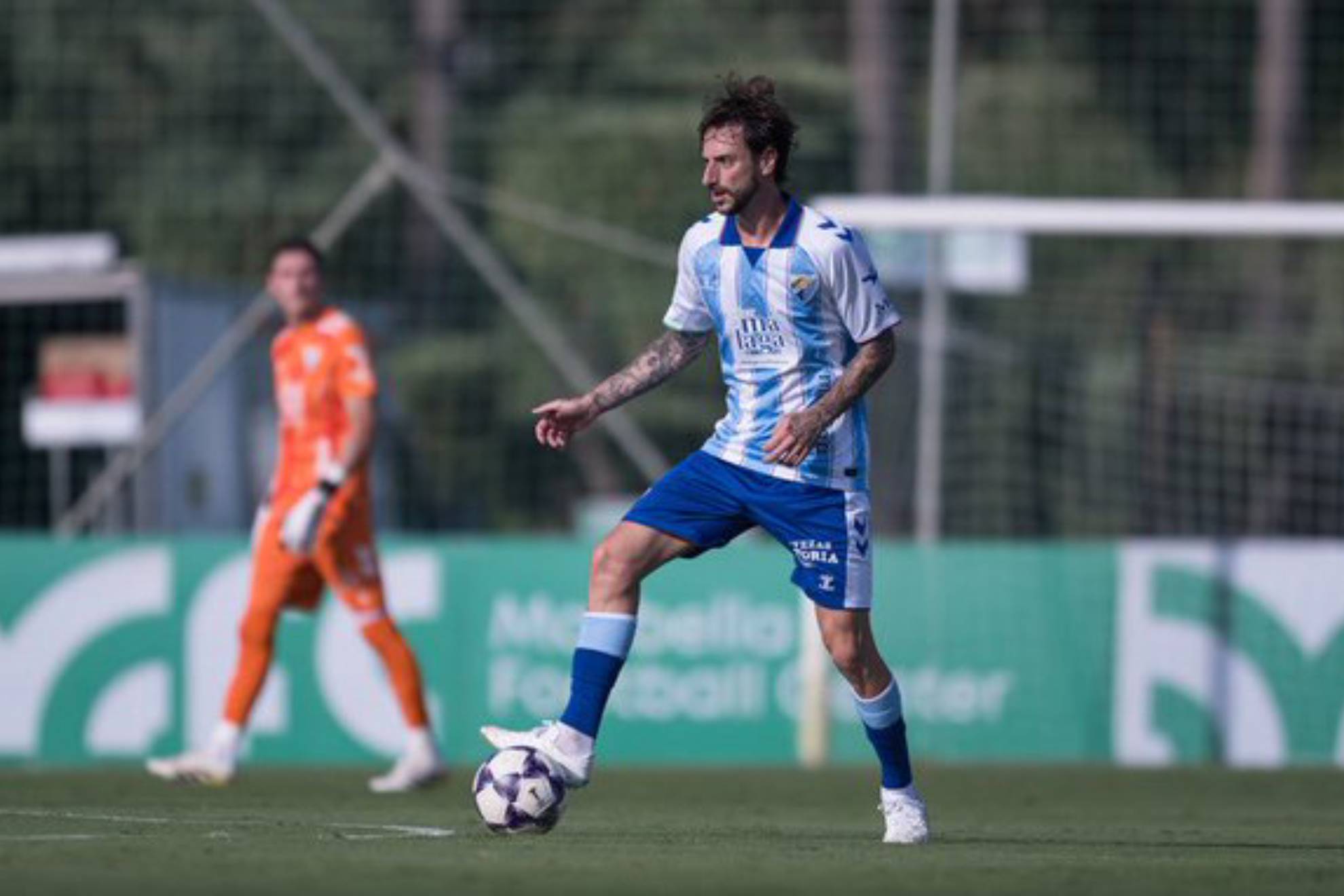 Calero, disputando minutos con el Málaga MÁLAGA CF