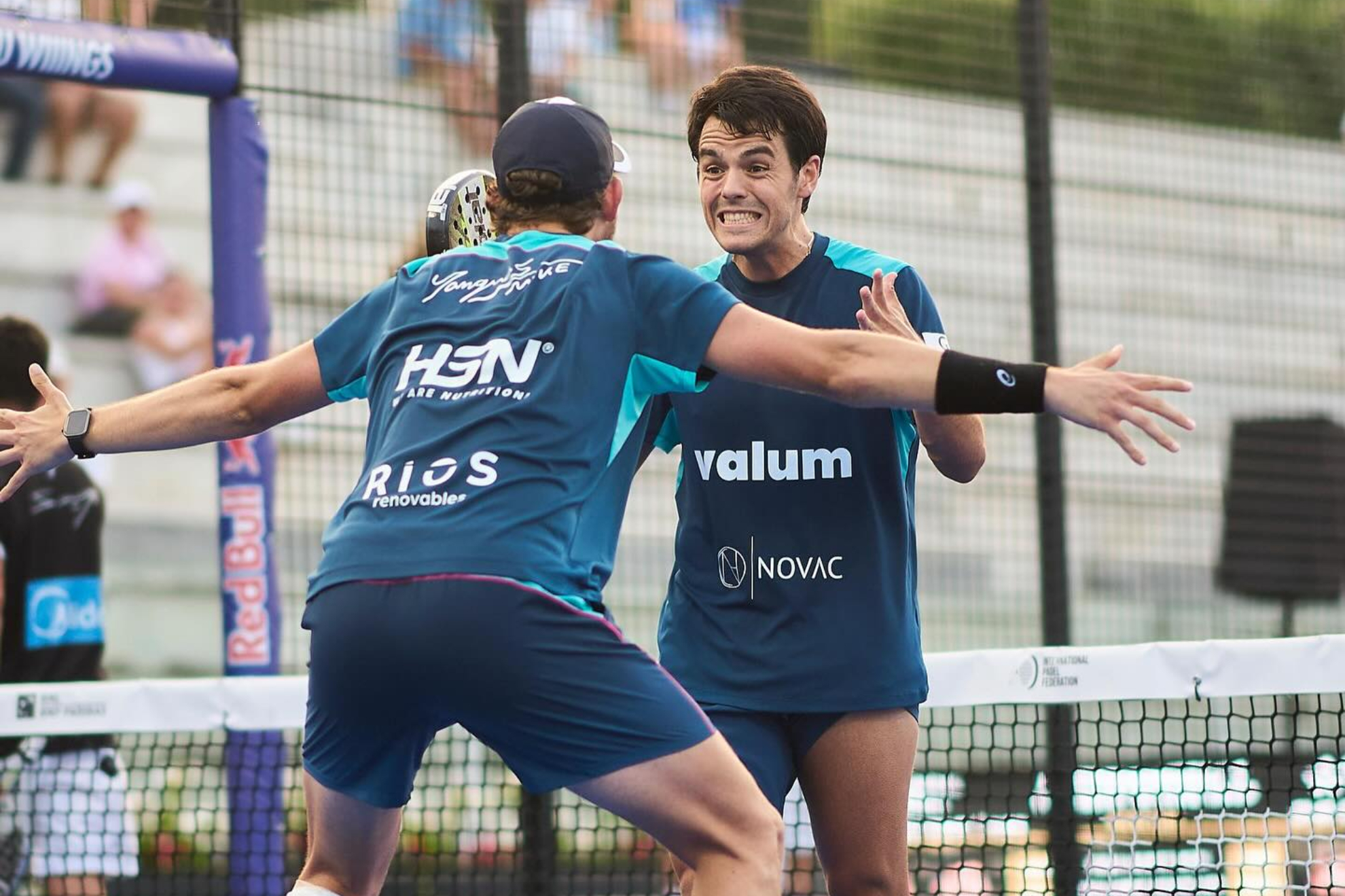 Mike Yanguas y Coki Nieto durante su etapa juntos en 2025. Premier Padel