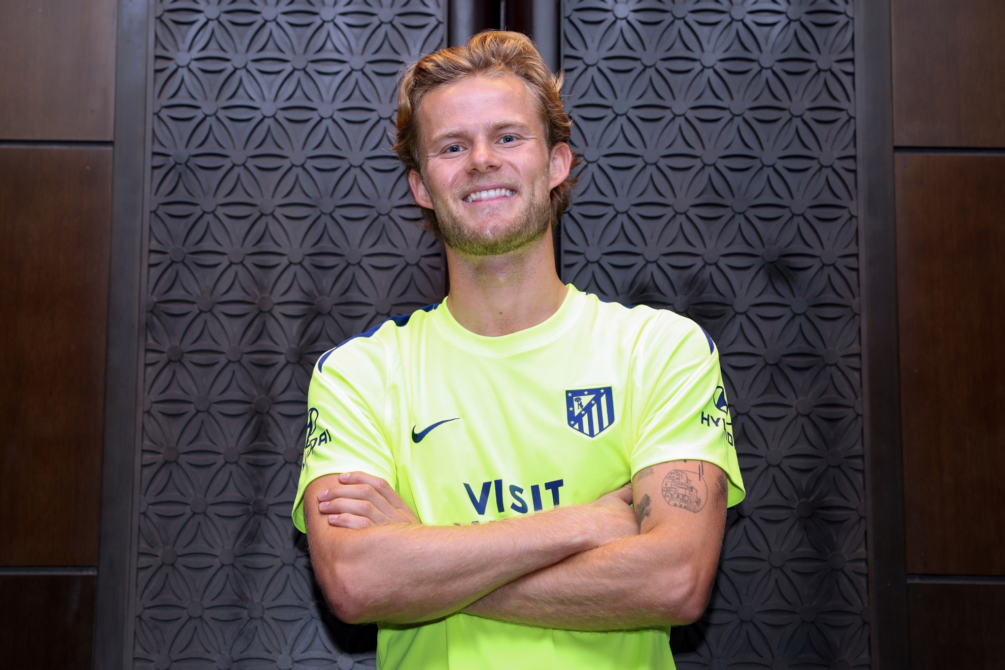 Morten Hjulmand en su presentación.
