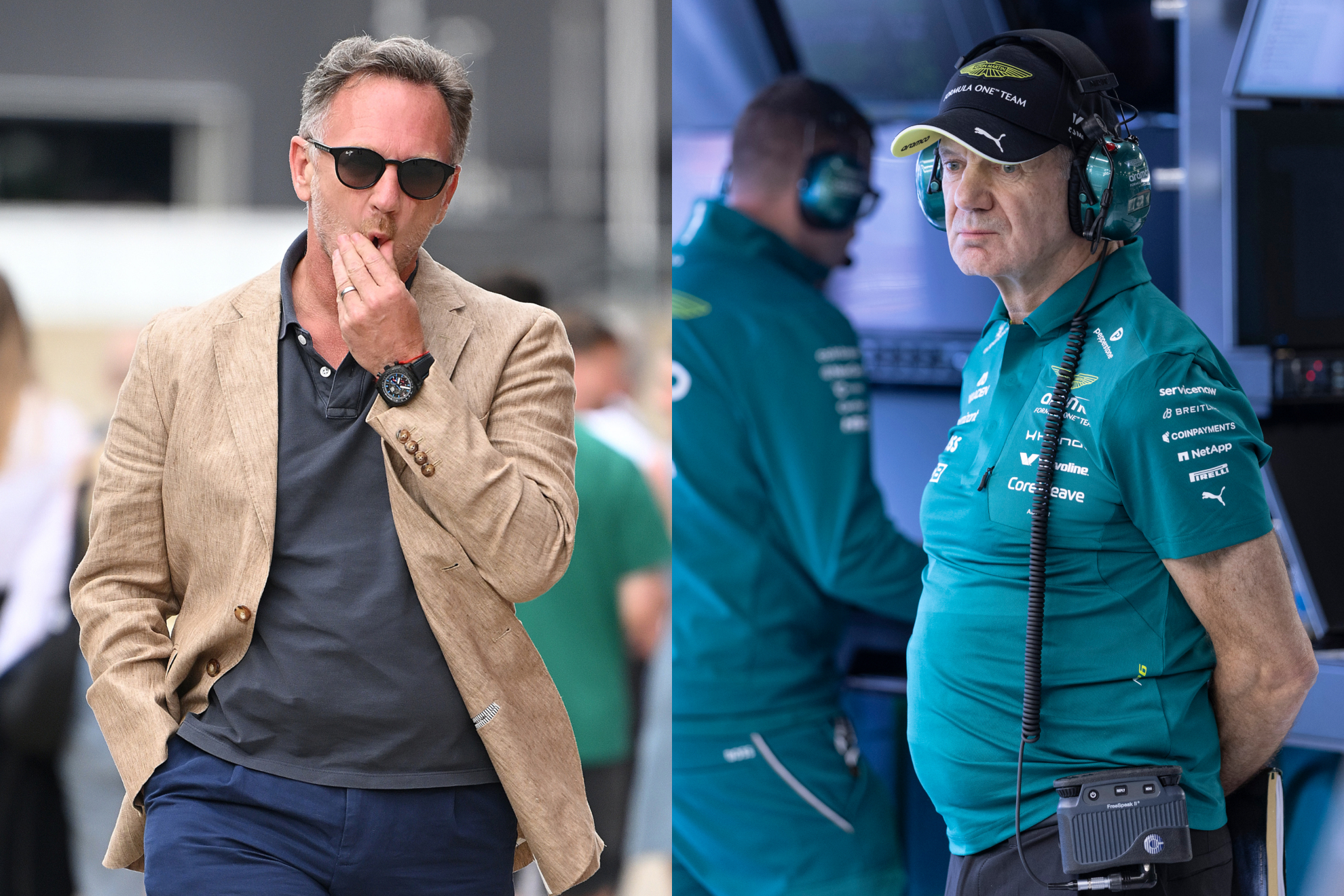 Christian Horner y Adrian Newey.