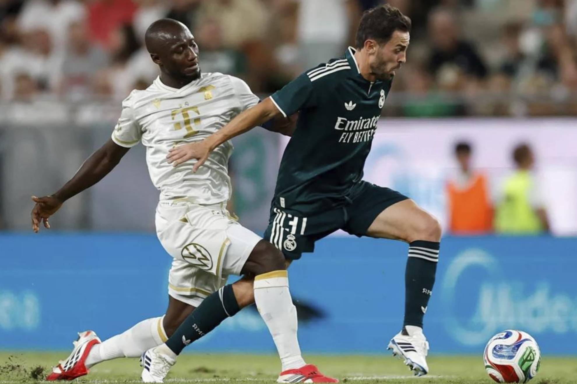 Bernardo Silva, en su debut con el Real Madrid frente al Ferencvaros.