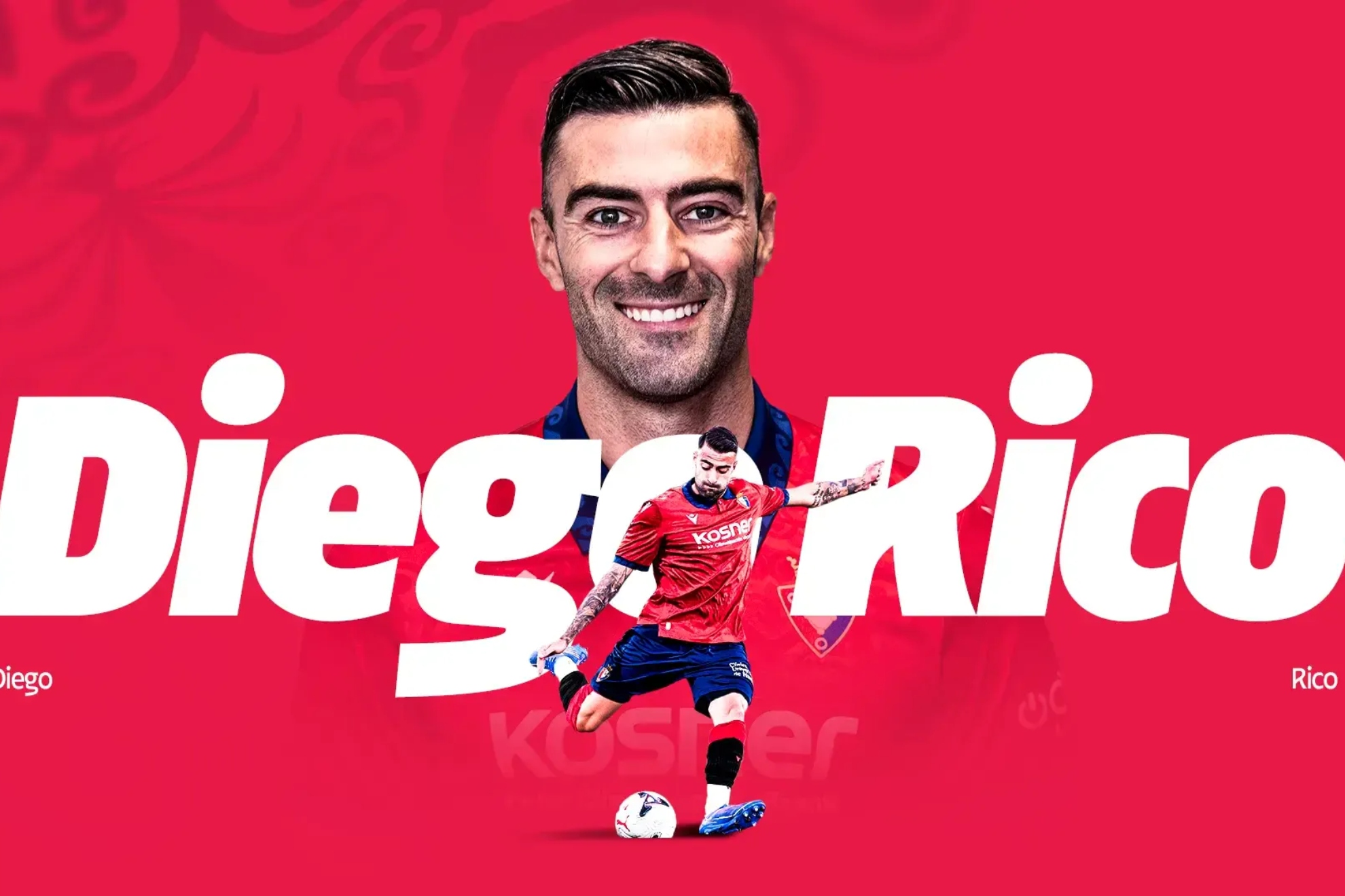 Osasuna anuncia el fichaje de Diego Rico. Osasuna.