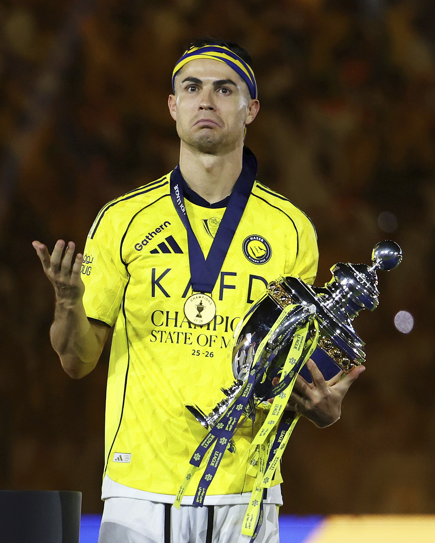 Cristiano Ronaldo, con el título de la SPL
