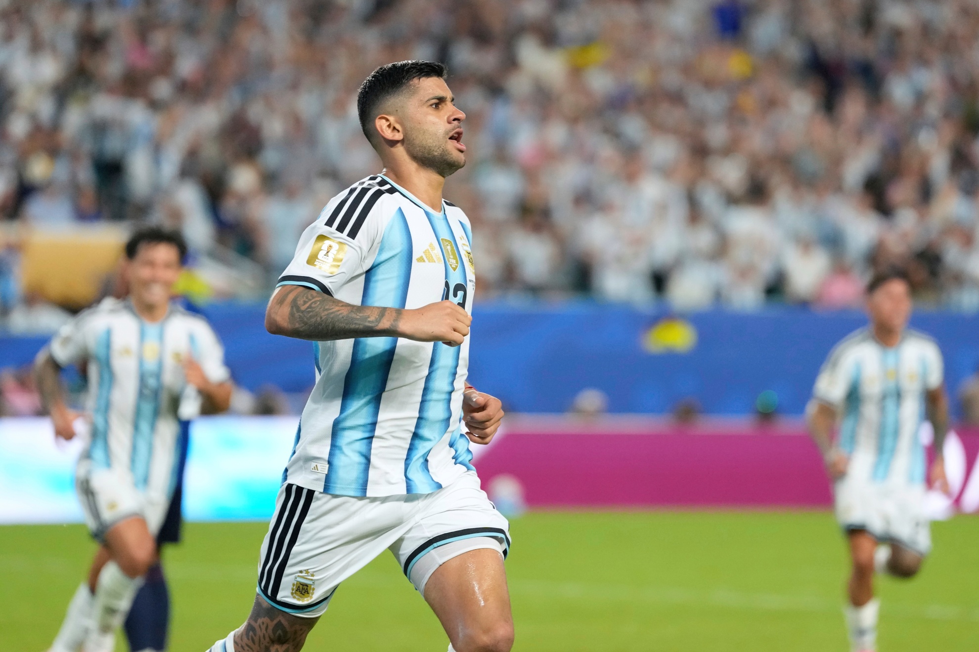 Cuti Romero, con Argentina en el Mundial. LAPRESSE