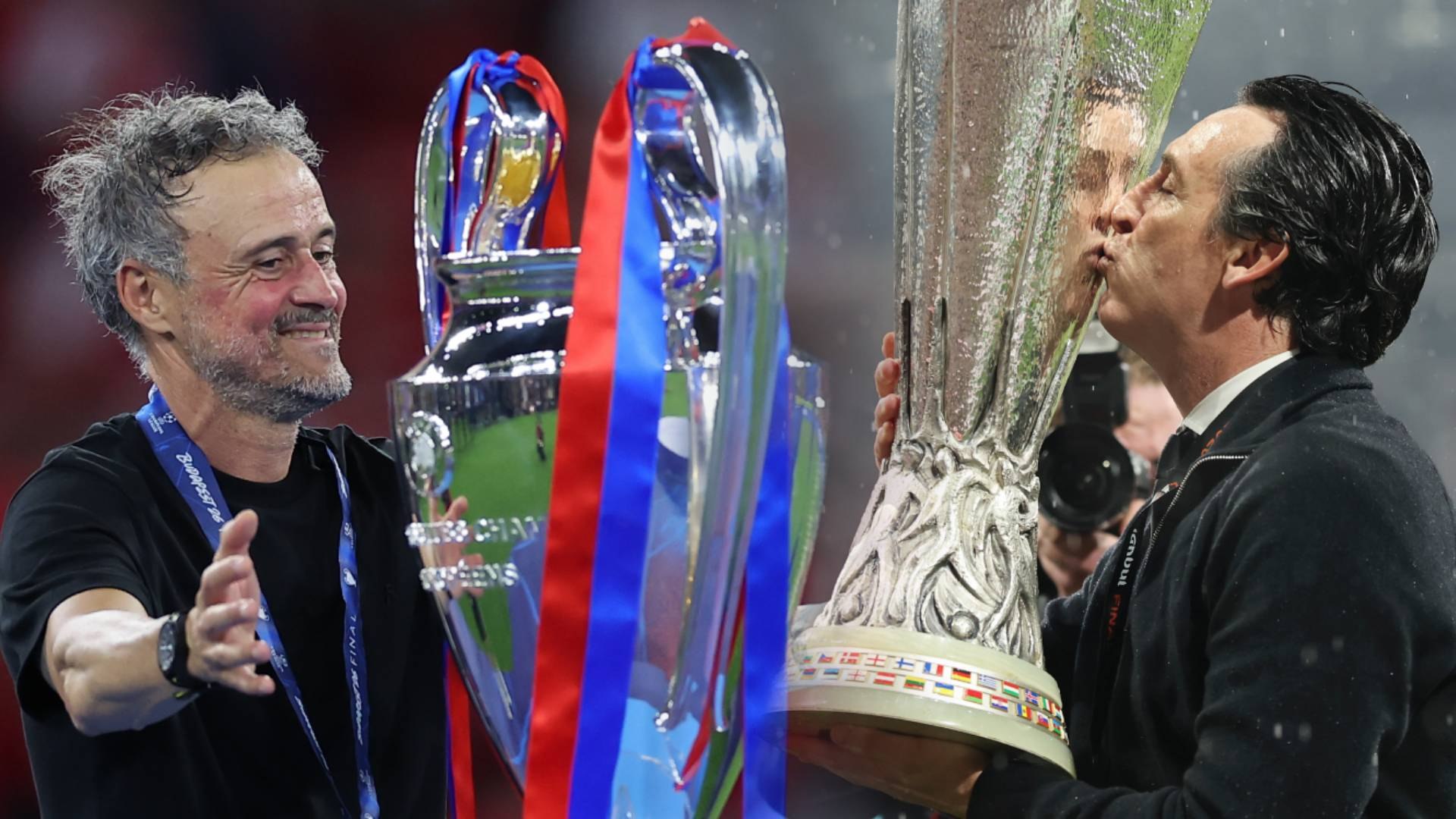 Luis Enrique y Unai Emery, campeón de Champions y Europa League el curso pasado