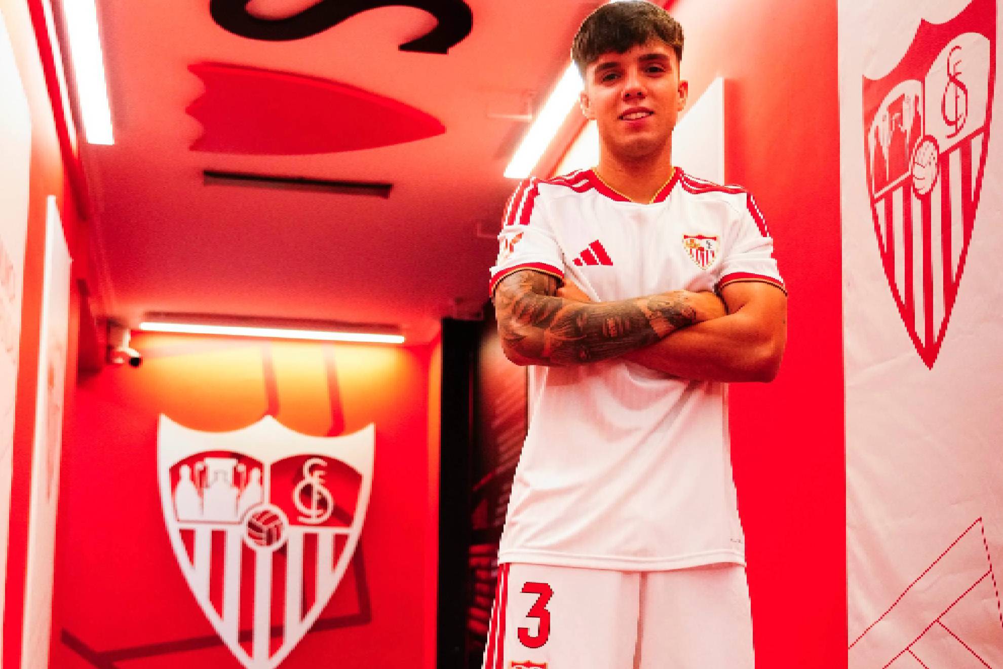 Díaz afronta el salto desde el filial del Atlético al fútbol profesional con el Sevilla