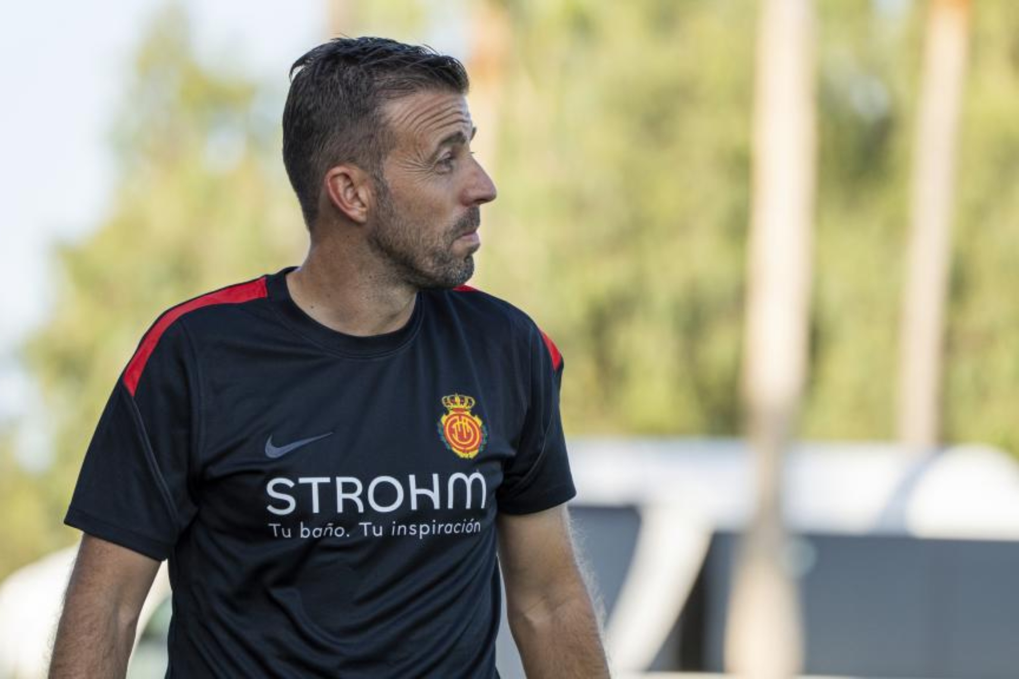 Luis García, en un entrenamiento. MALLORCA
