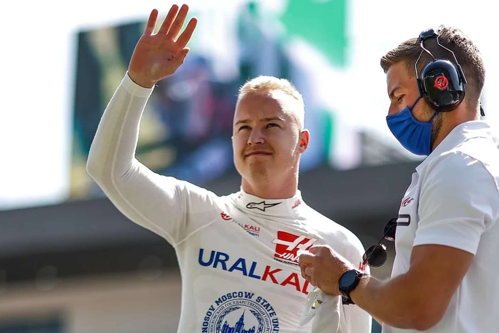 Nikita Mazepín, en su época como piloto de Haas en F1. Haas F1