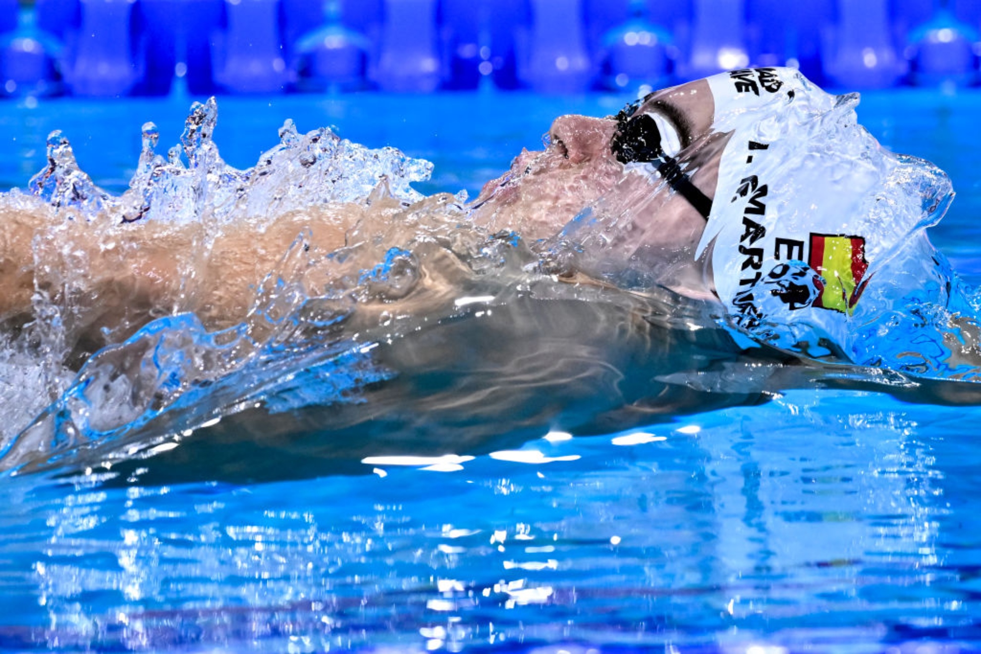 Iván Martínez (21) nadando en espalda GETTY IMAGES