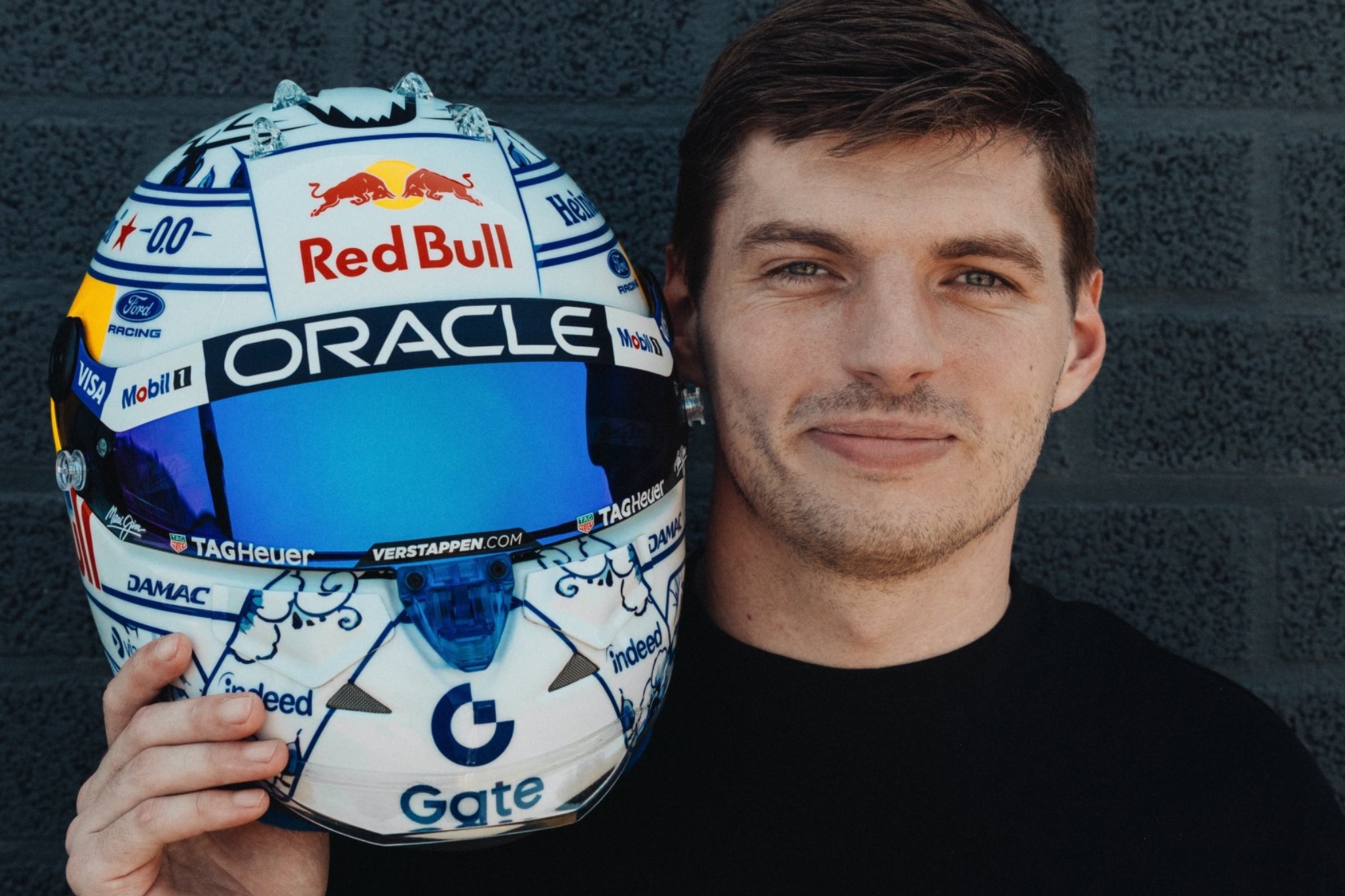 Max Verstappen y su casco especial para Zandvoort. INSTAGRAM
