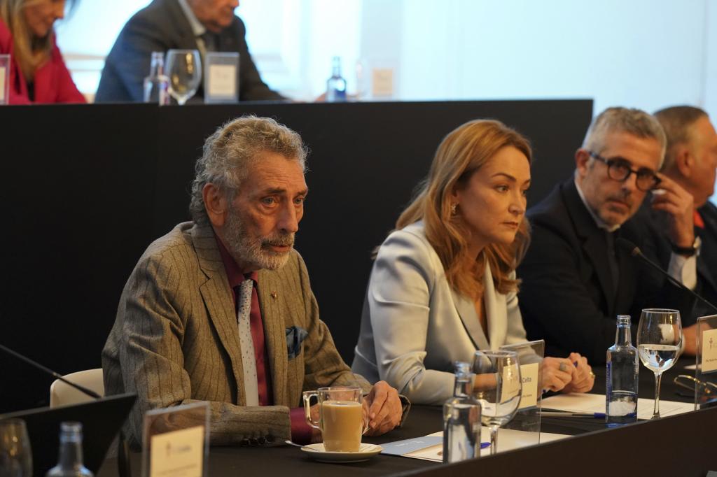 Marián Mouriño con su padre Carlos en una imagen de archivo