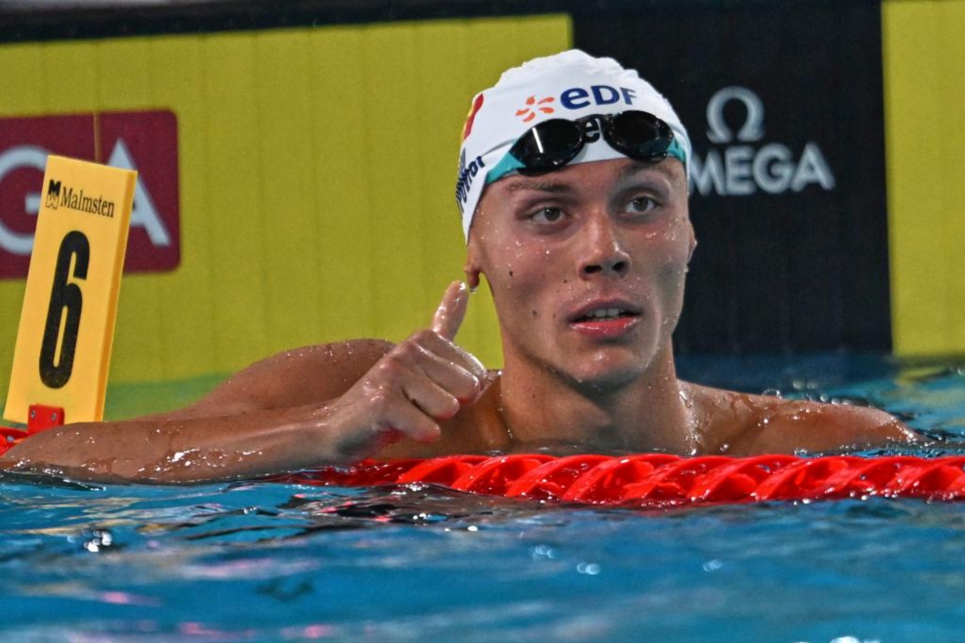 David Popovici (21) en los 200 libre LAPRESSE