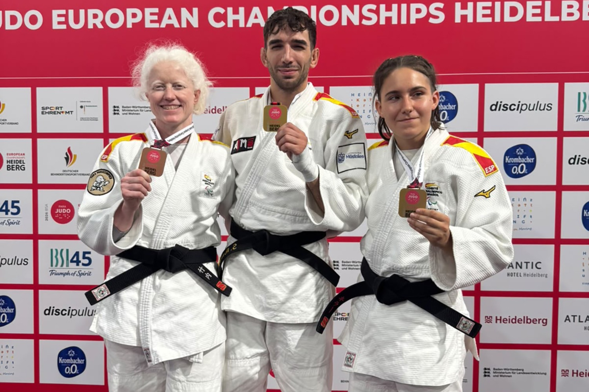 María Manzanero y Sergio Ibáñez, campeones de Europa de Judo Paralímpico.