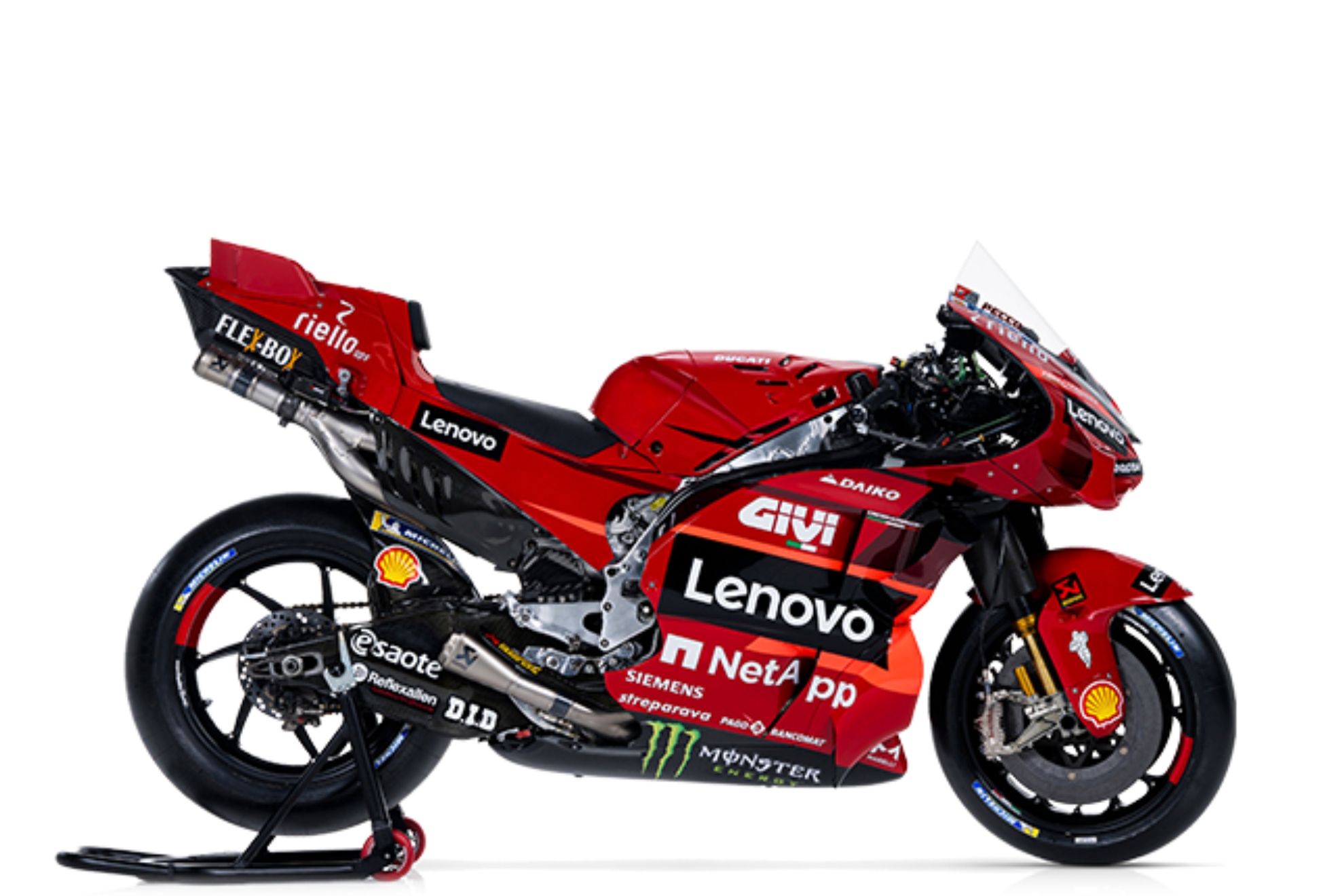 Los colores de la Ducati sobre una moto eléctrica. DUCATI