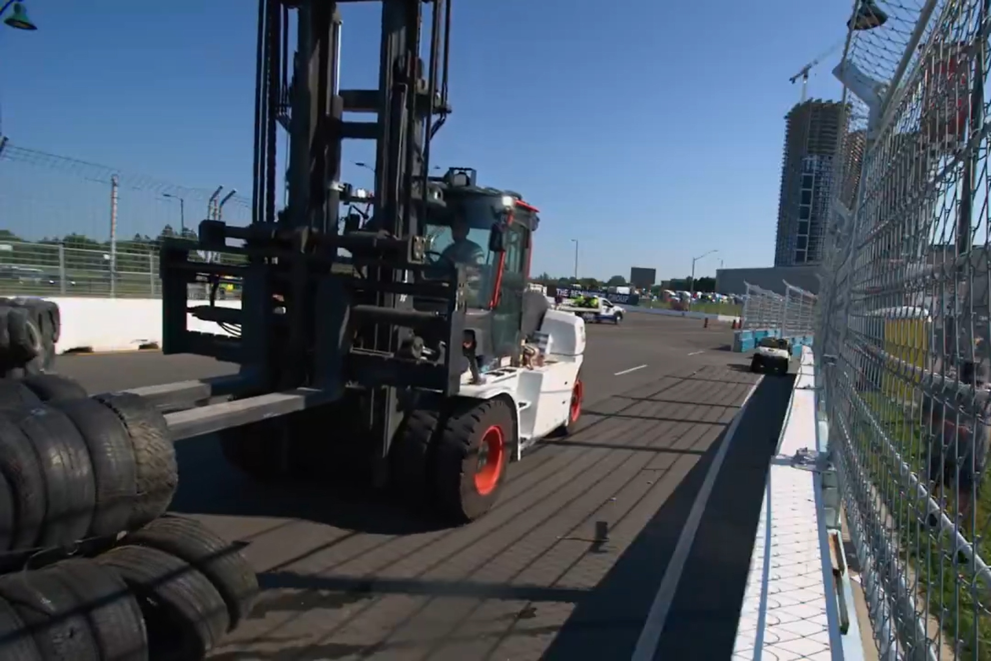 Trabajos en la pista de Markham... el viernes de Gran Premio FOX