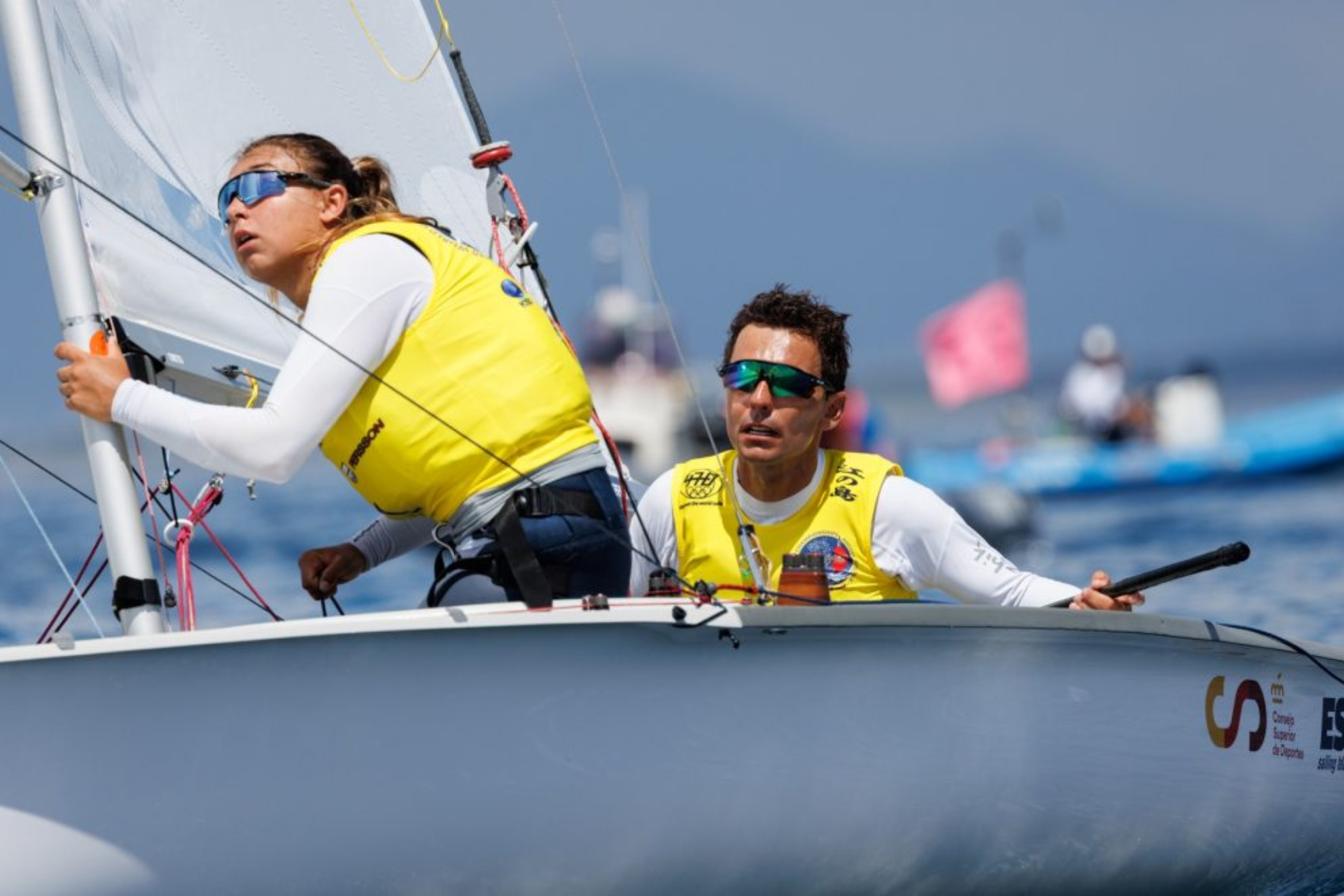 Marta Cardona y Jordi Xammar, en el Mundial. Junichi Hirai | 470 Class