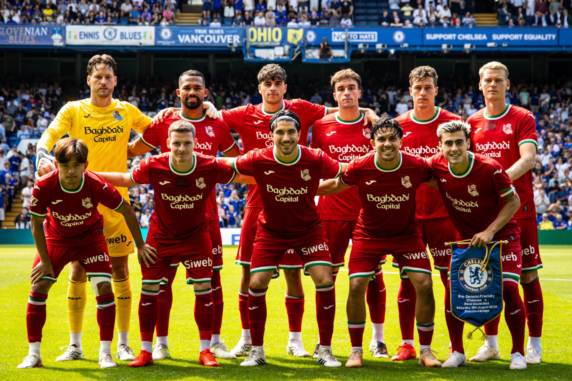 Este es el once inicial de la Real en el amistoso contra el Chelsea. REAL SOCIEDAD