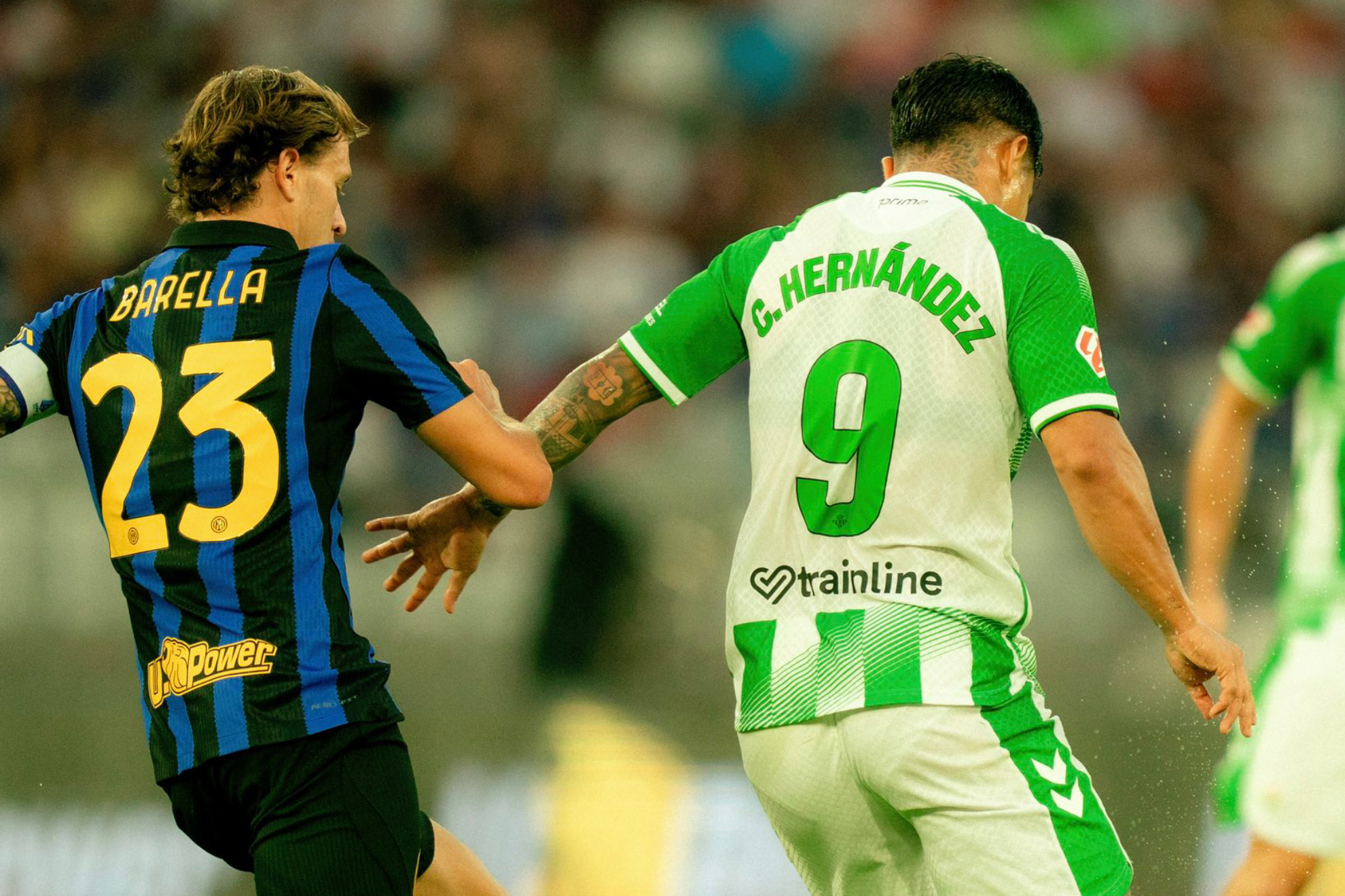 Inter contra el Betis.