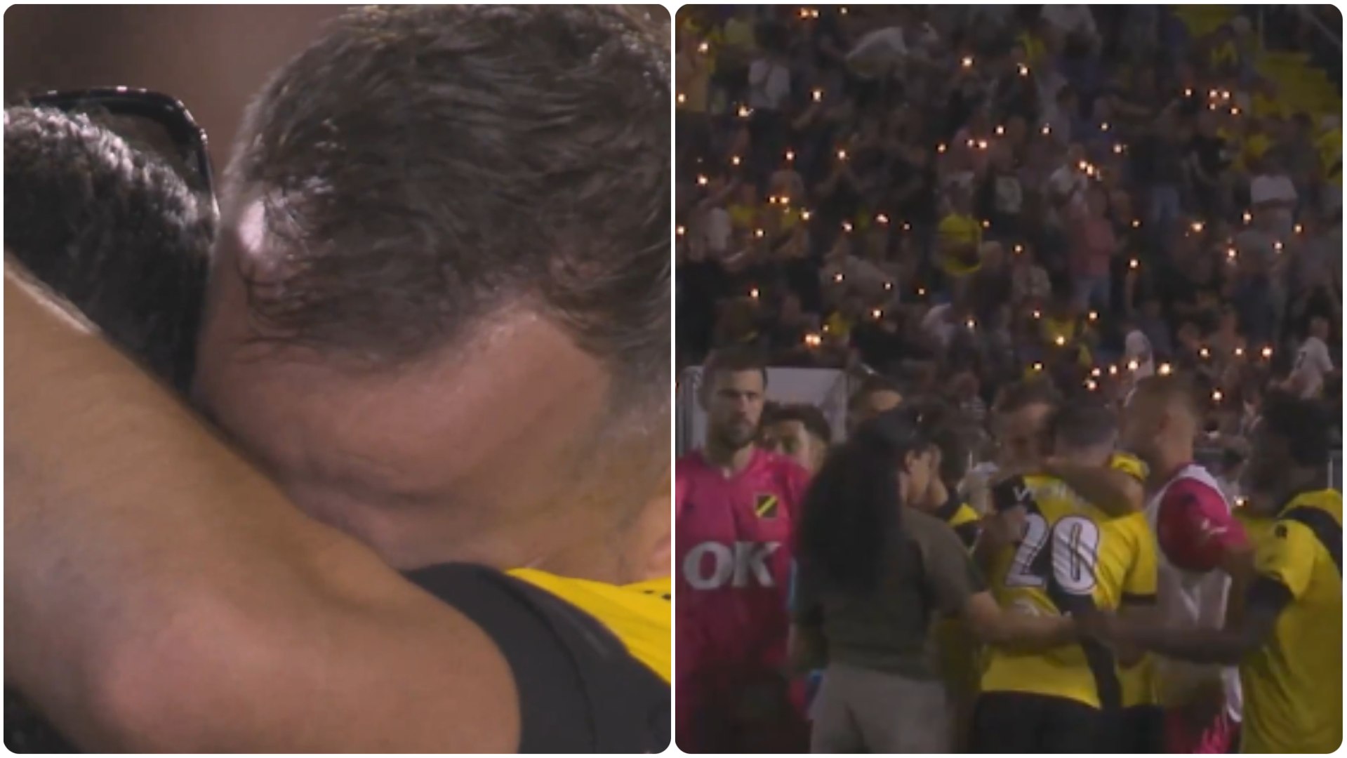 Los aficionados del NAC Breda protagonizaron uno de los momentos más emocionantes de la jornada con un sentido homenaje a Mats Seuntjens y a su pareja tras la pérdida de su hija recién nacida. En las gradas apareció una pancarta con un mensaje que encogió el corazón de todos: “El cielo ganó una estrellita”. Un gesto de cariño y apoyo de toda la afición hacia el jugador y su familia en uno de sus momentos más difíciles.