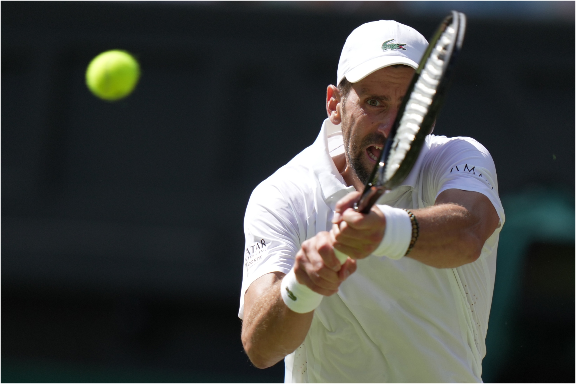 Djokovic en su partido ante el argentino Tirante. Brian Inganga