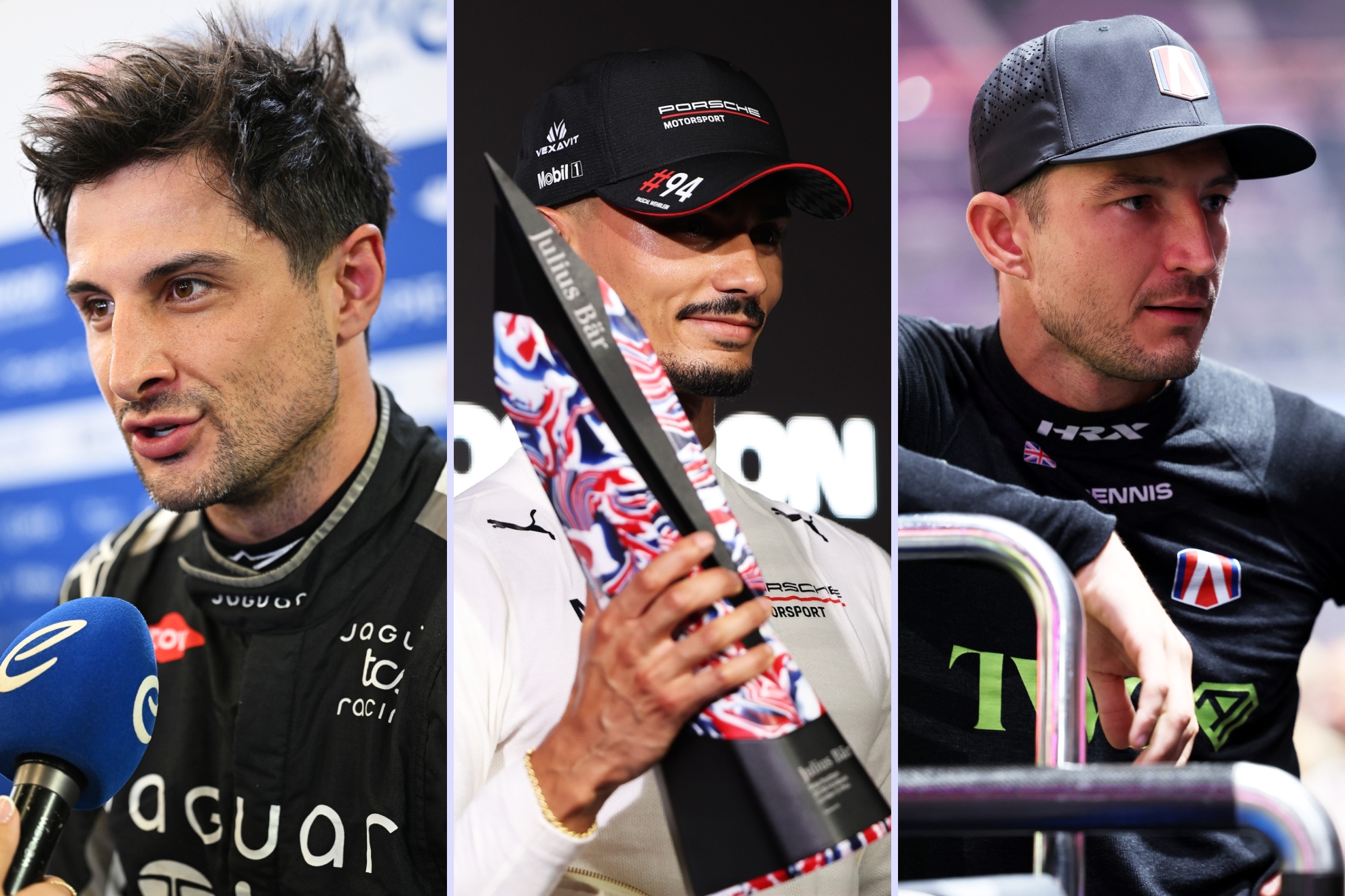 Mitch Evans, Pascal Wehrlein y Jake Dennis, los tres candidatos al título